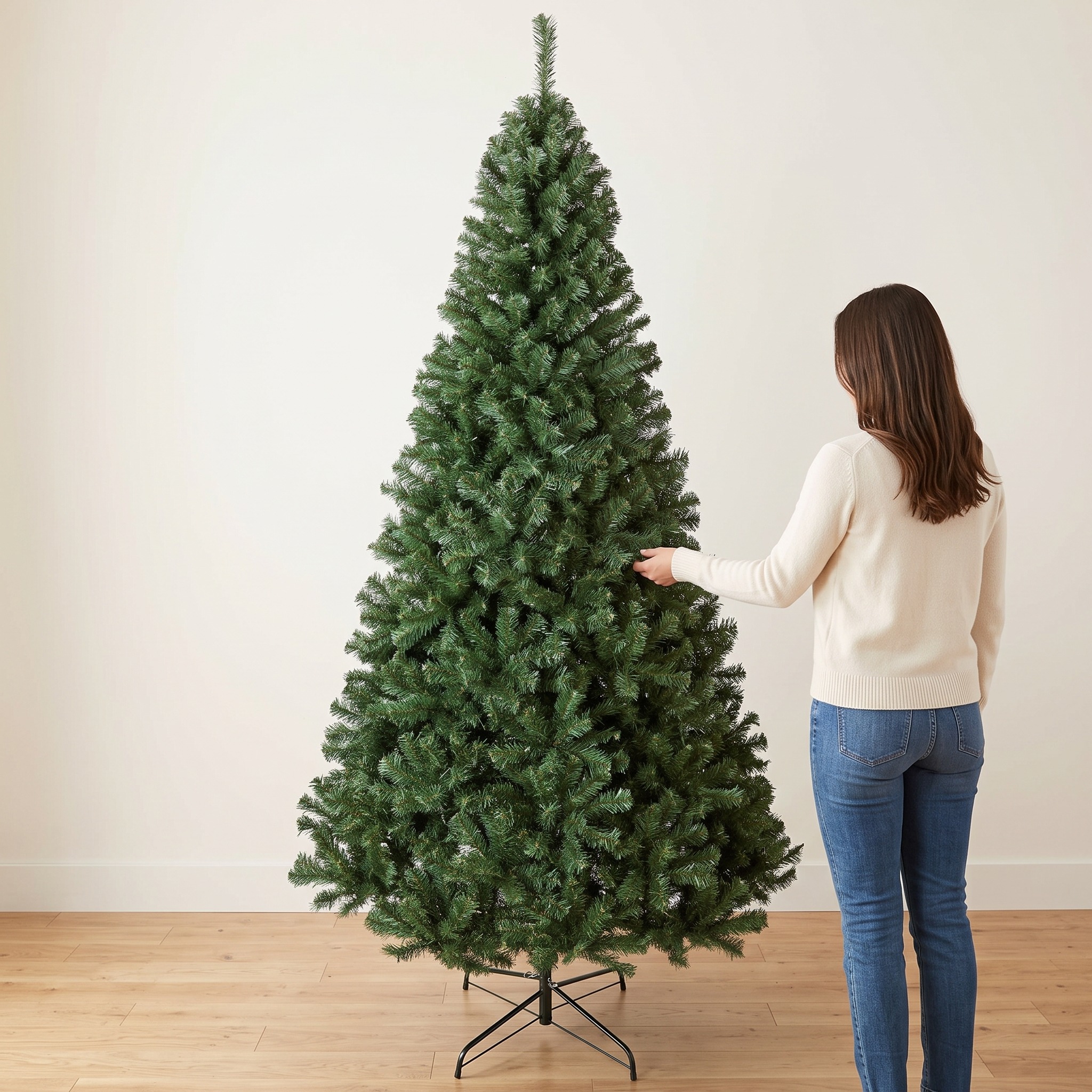 Christmas Tree with Hinged Norway Spruce Branches, Unlit, photo 2 of 7