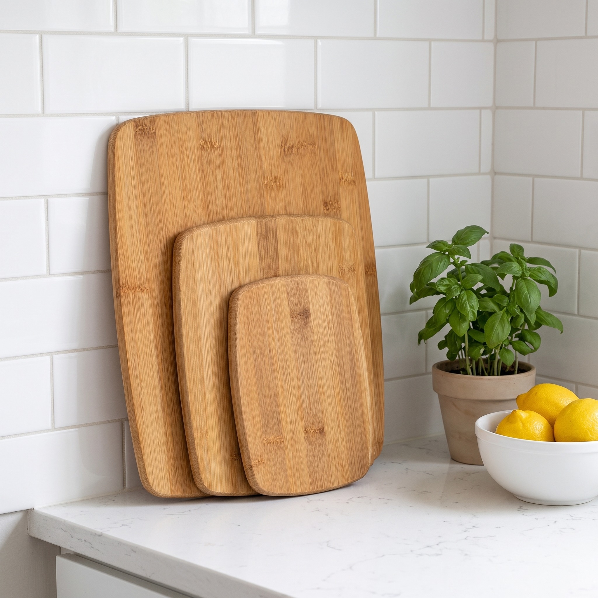 Bamboo Cutting Boards with Reversible Sides, Set of 3, photo 4 of 5
