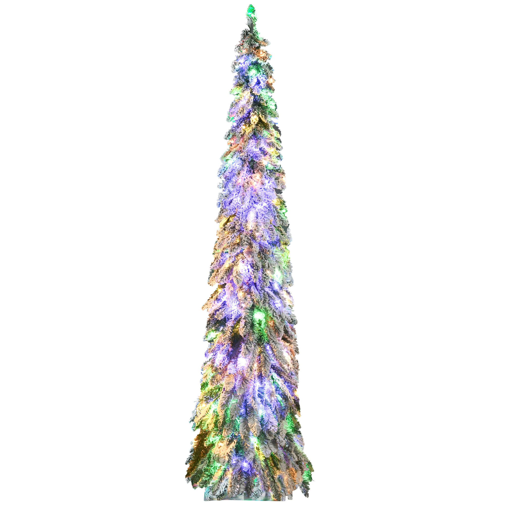 Slim Christmas Tree with Flocking and Dual-Color LEDs, photo 3 of 7