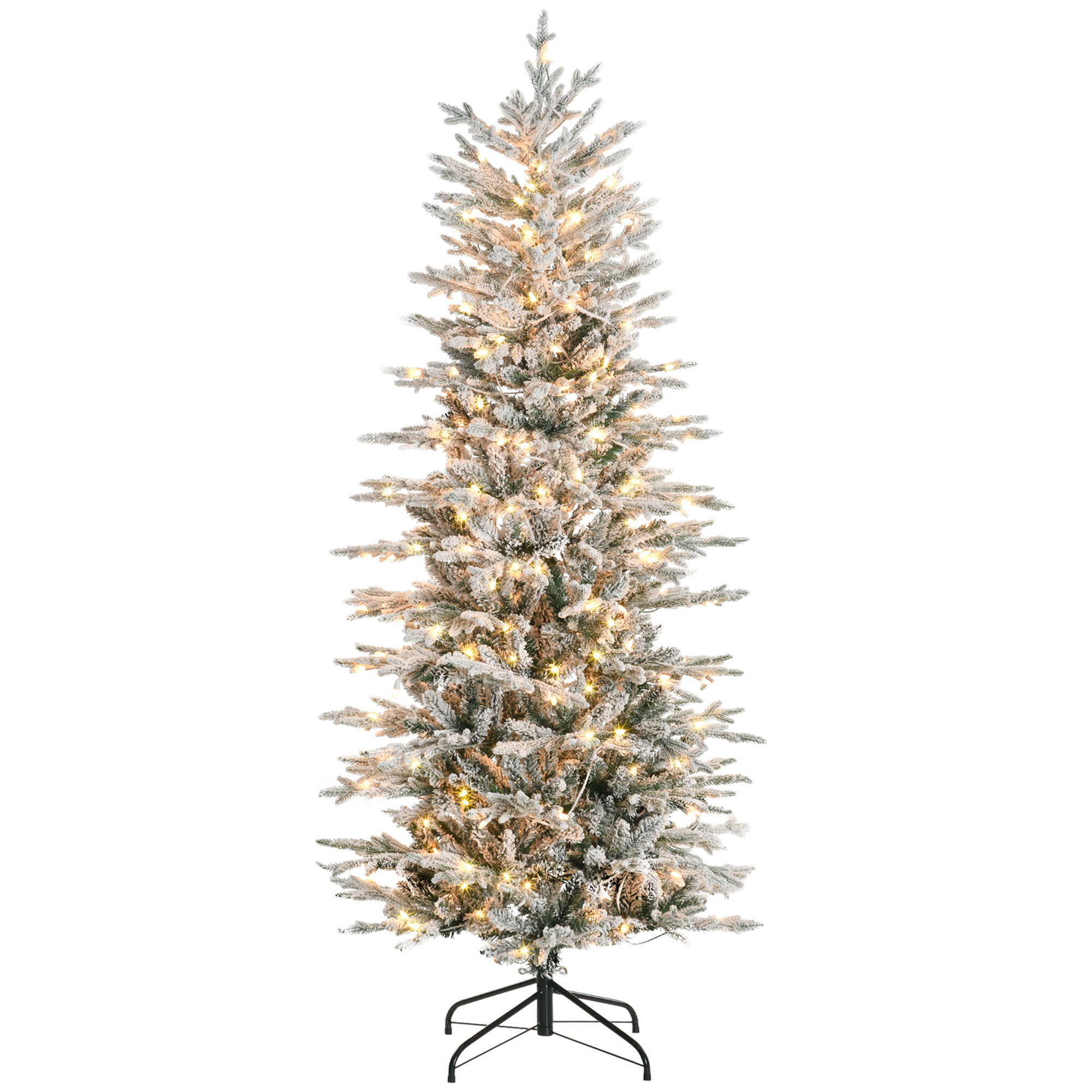 Christmas Tree with Snow Flocking and Warm Lights — 6 ft, photo 6 of 6