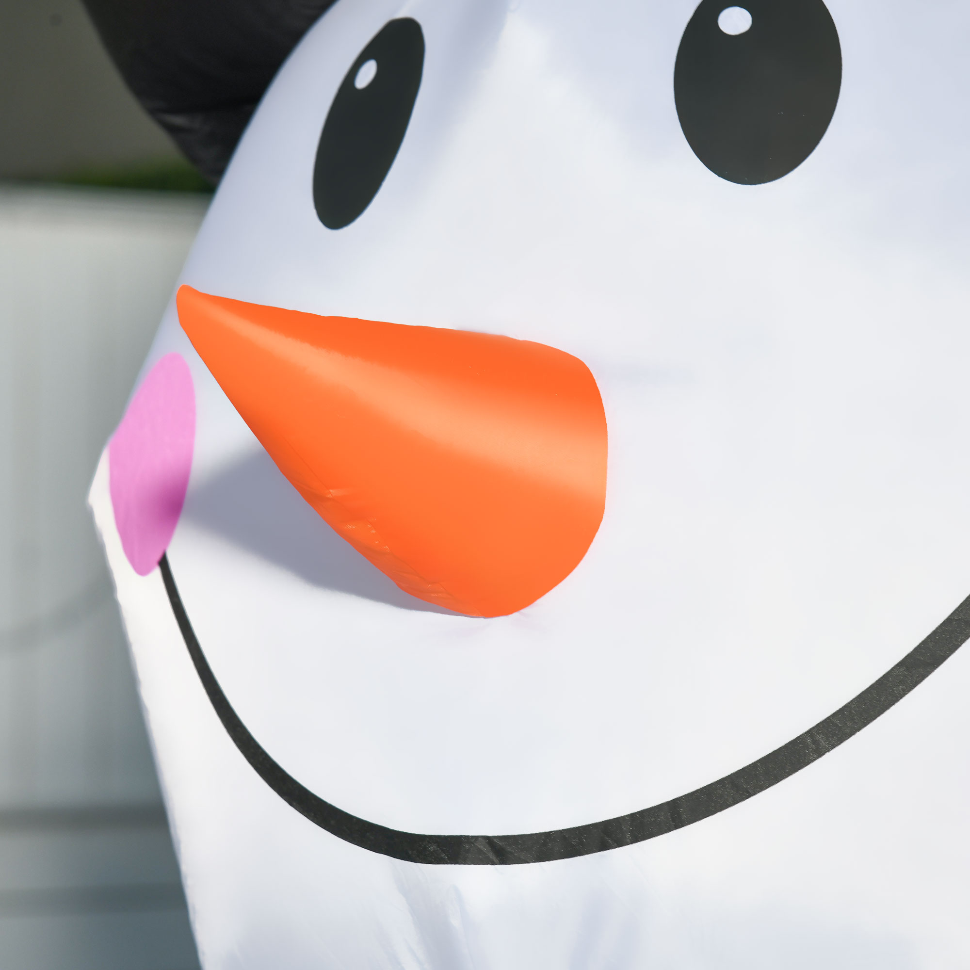 8 ft Inflatable Snowman with LED Lights, White, photo 5 of 5
