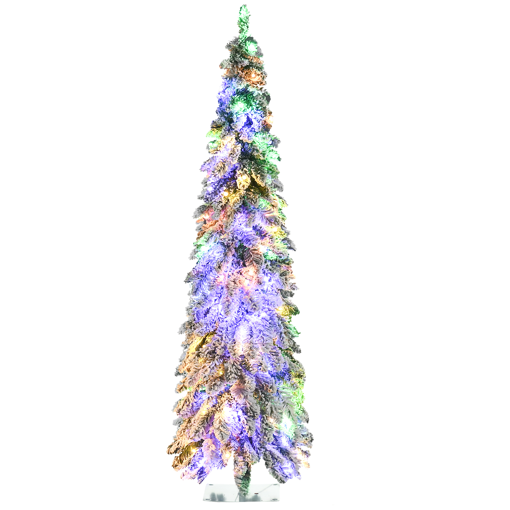 Slim Christmas Tree with Flocking and Dual-Color LEDs — 6 ft, photo 7 of 7