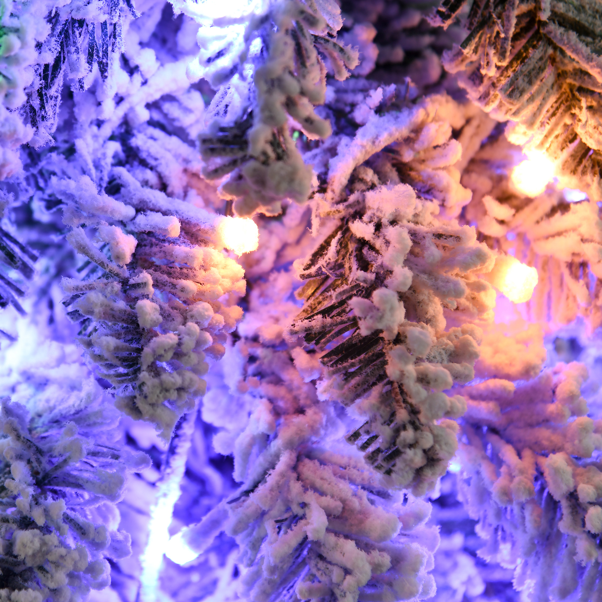 Slim Christmas Tree with Flocking and Dual-Color LEDs, photo 5 of 7