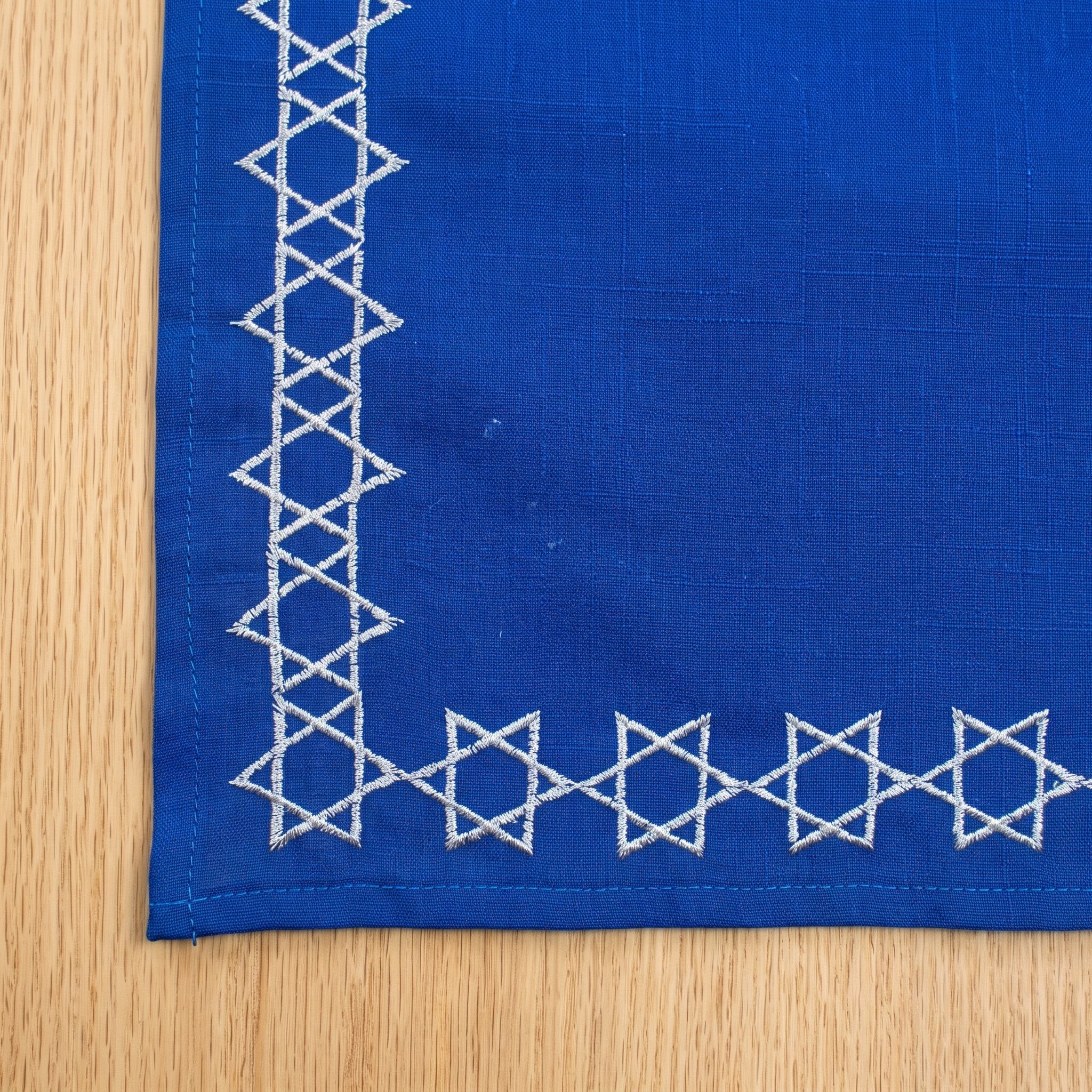 Table Runner with Embroidered Stars of David, photo 2 of 5