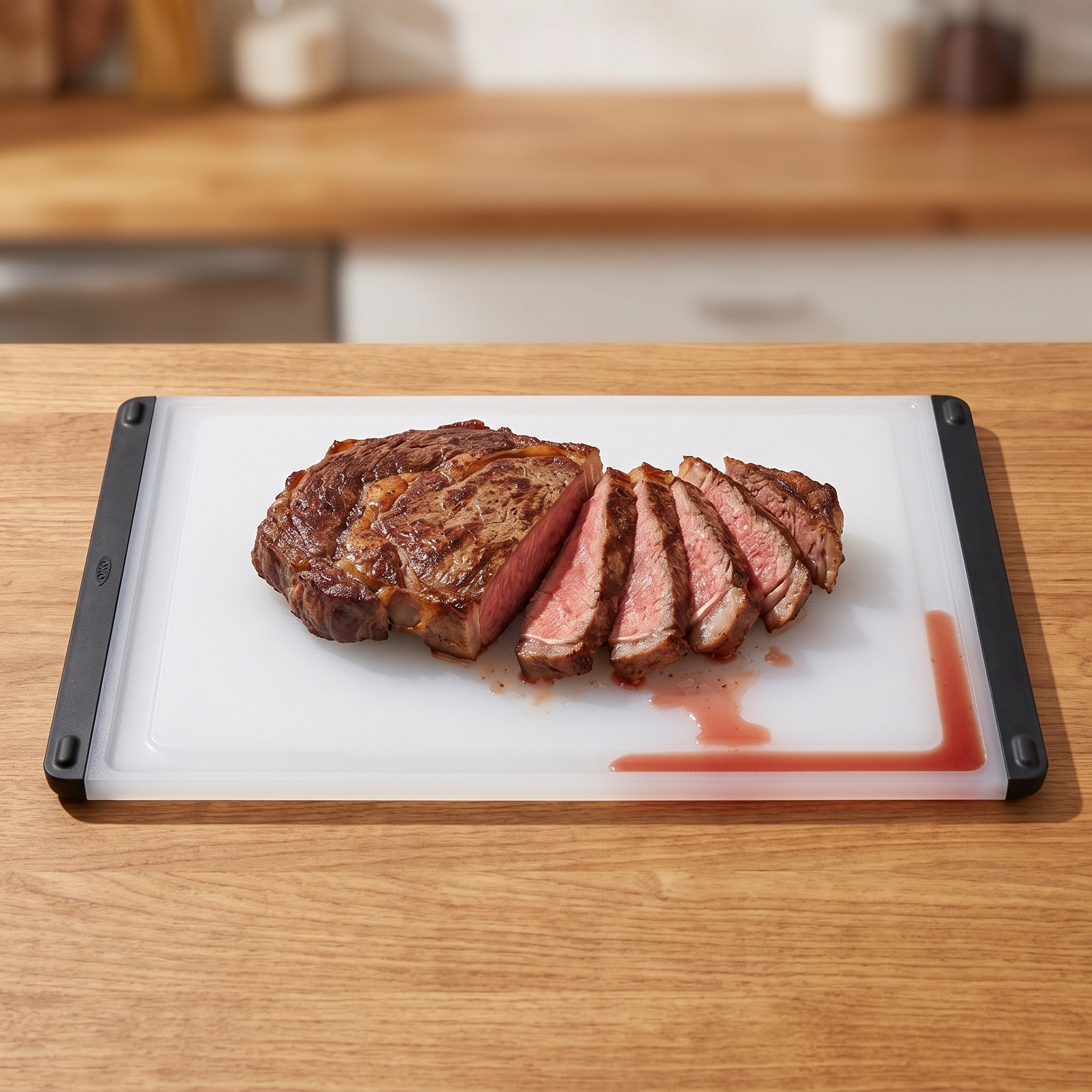 Reversible Cutting Board with Pour Corners, Translucent, photo 3 of 5