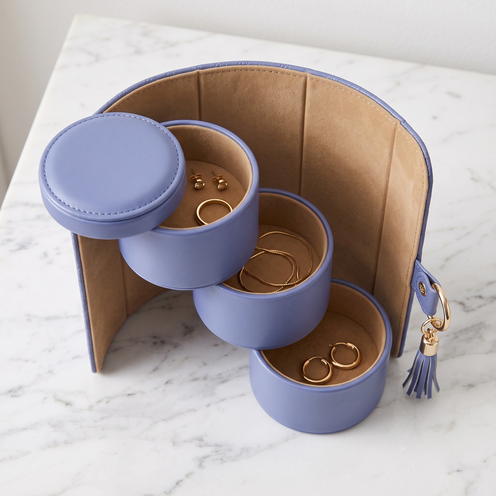 Jewelry Case with Three Rotating Compartments, photo 4 of 12