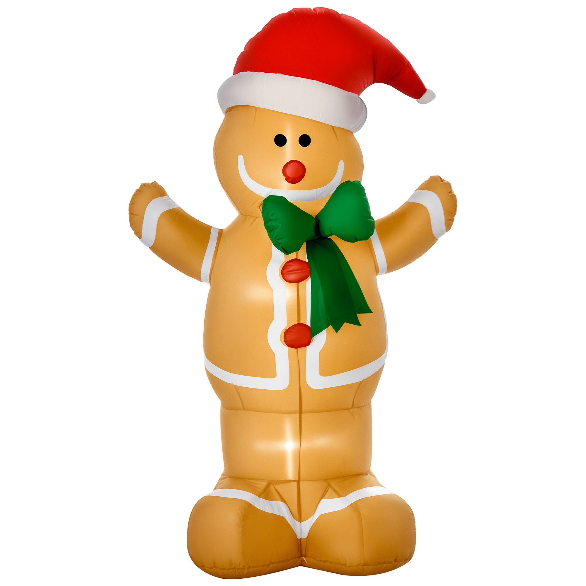 6 ft Gingerbread Man Inflatable with LED Lights, photo 3 of 5
