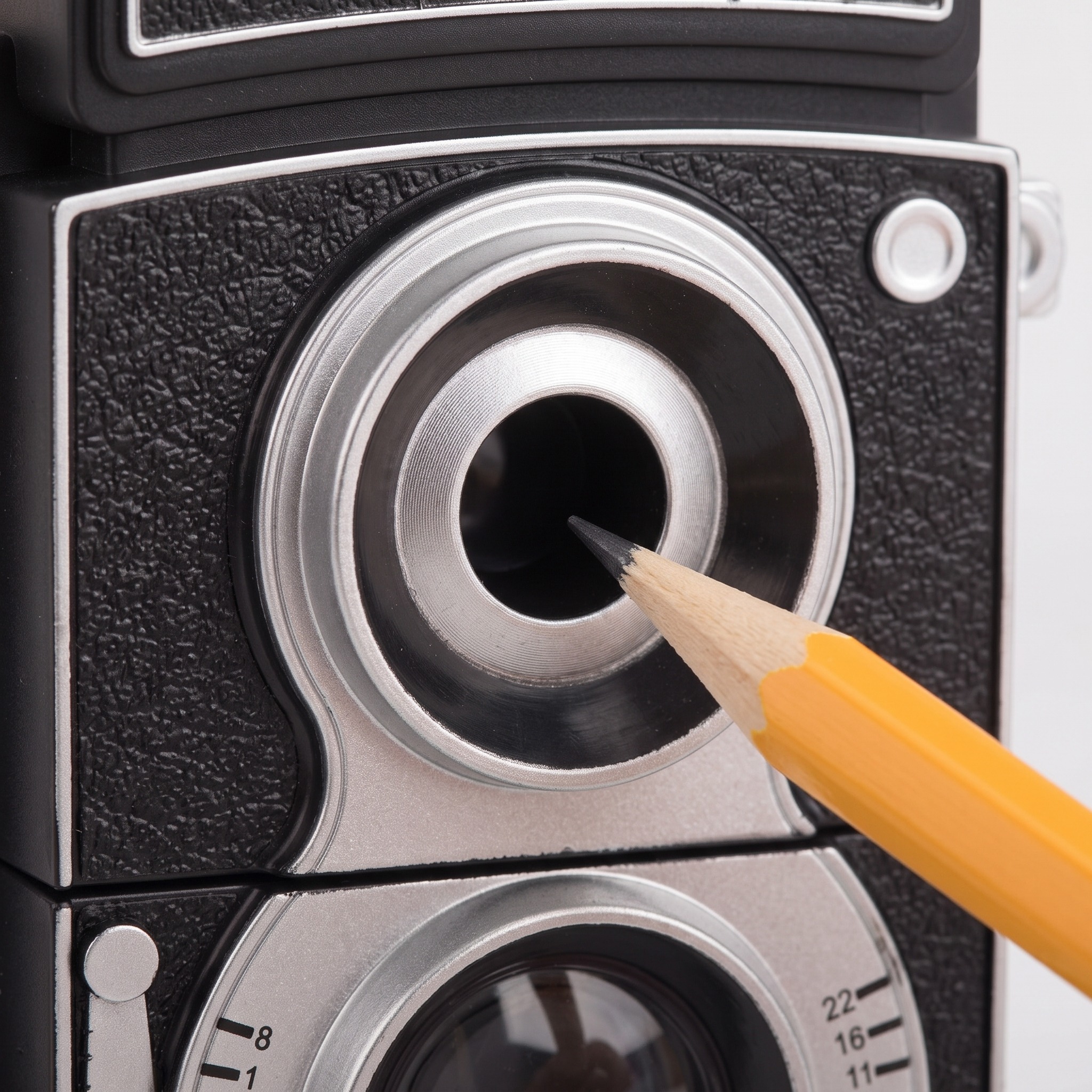 Manual Pencil Sharpener with Camera Shape, Black, photo 4 of 5
