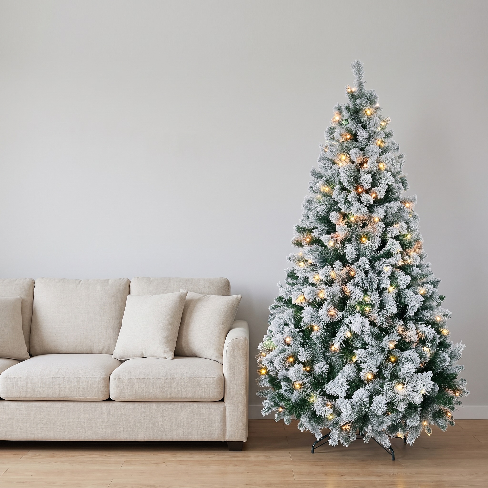 Christmas Tree with Frosted Branches and Dual-Color LEDs, photo 3 of 5