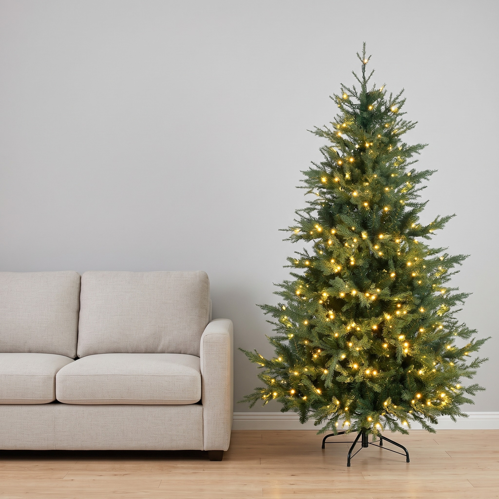 6 ft Christmas Tree with 400 Warm White LEDs, Green, photo 2 of 5