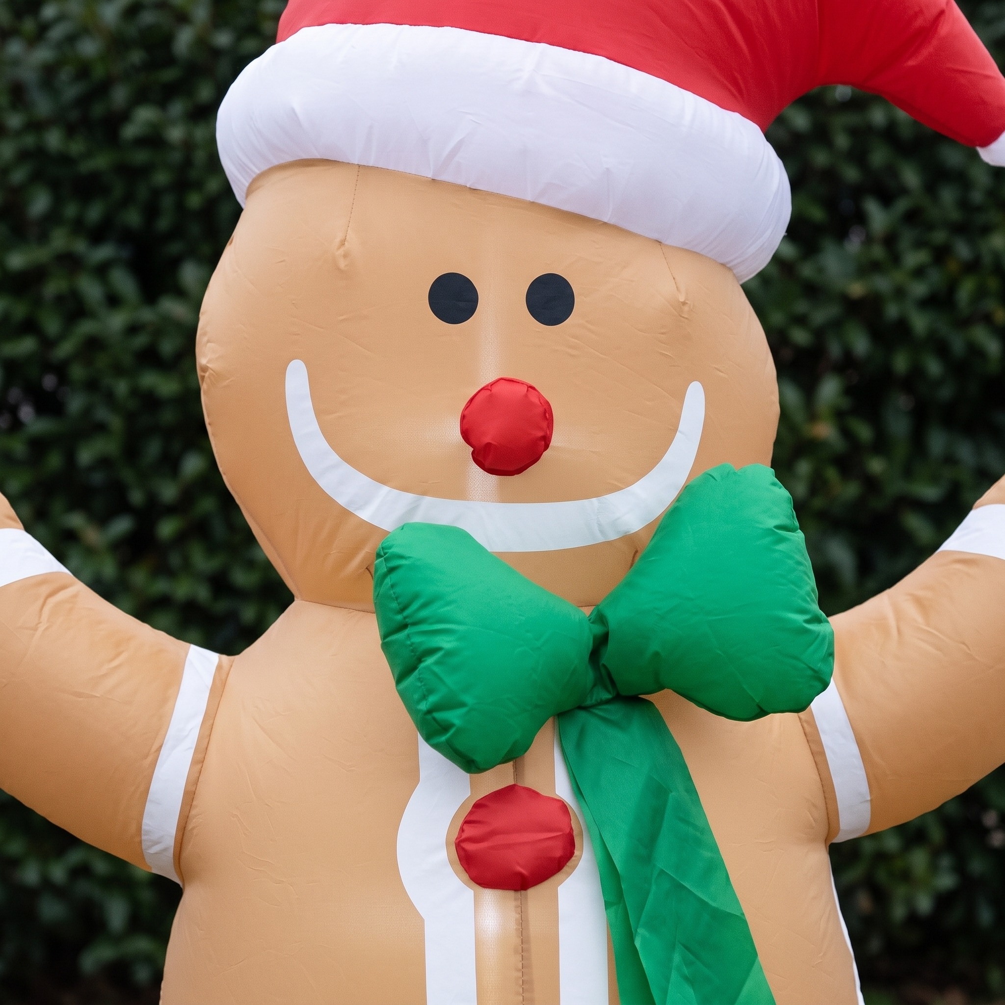 6 ft Gingerbread Man Inflatable with LED Lights, photo 5 of 5