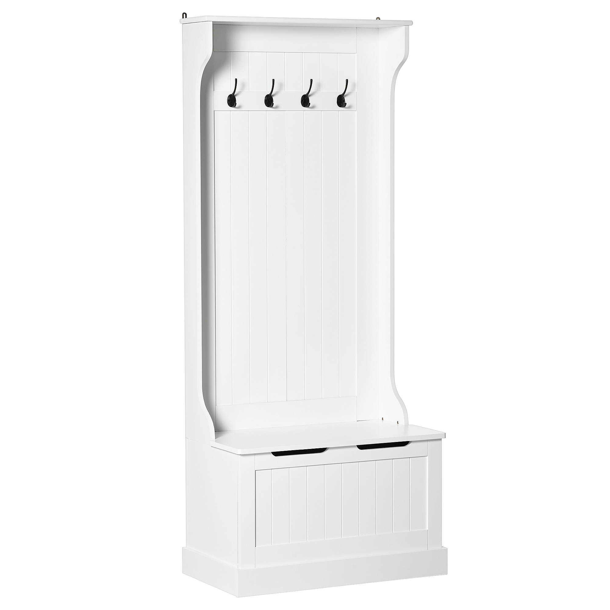 Hall Tree with Lift-Top Storage Bench and 4 Double Hooks, photo 3 of 10
