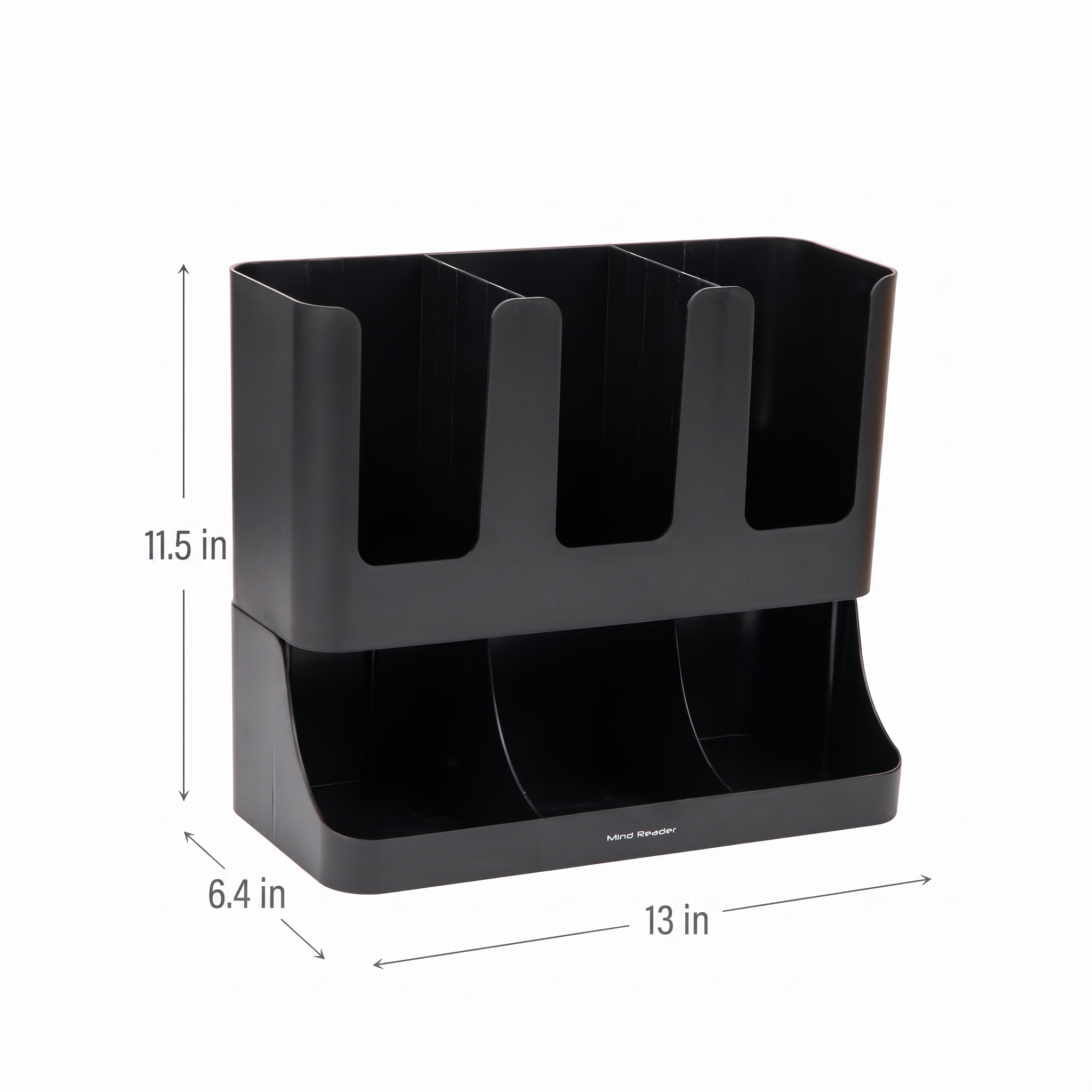 6-Compartment Cup and Condiment Organizer, Black, photo 2 of 5
