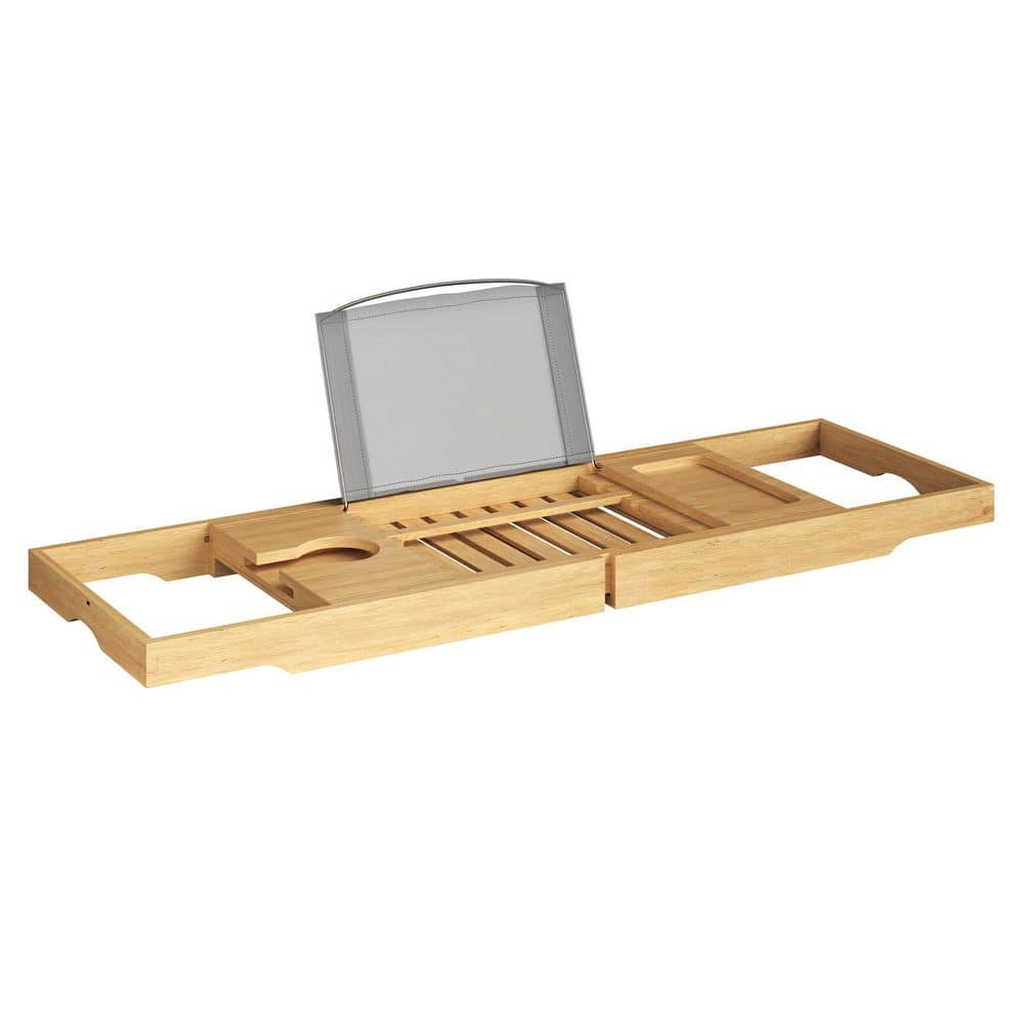 Bath Caddy with Extending Sides and Tablet Rest, Bamboo, photo 5 of 5