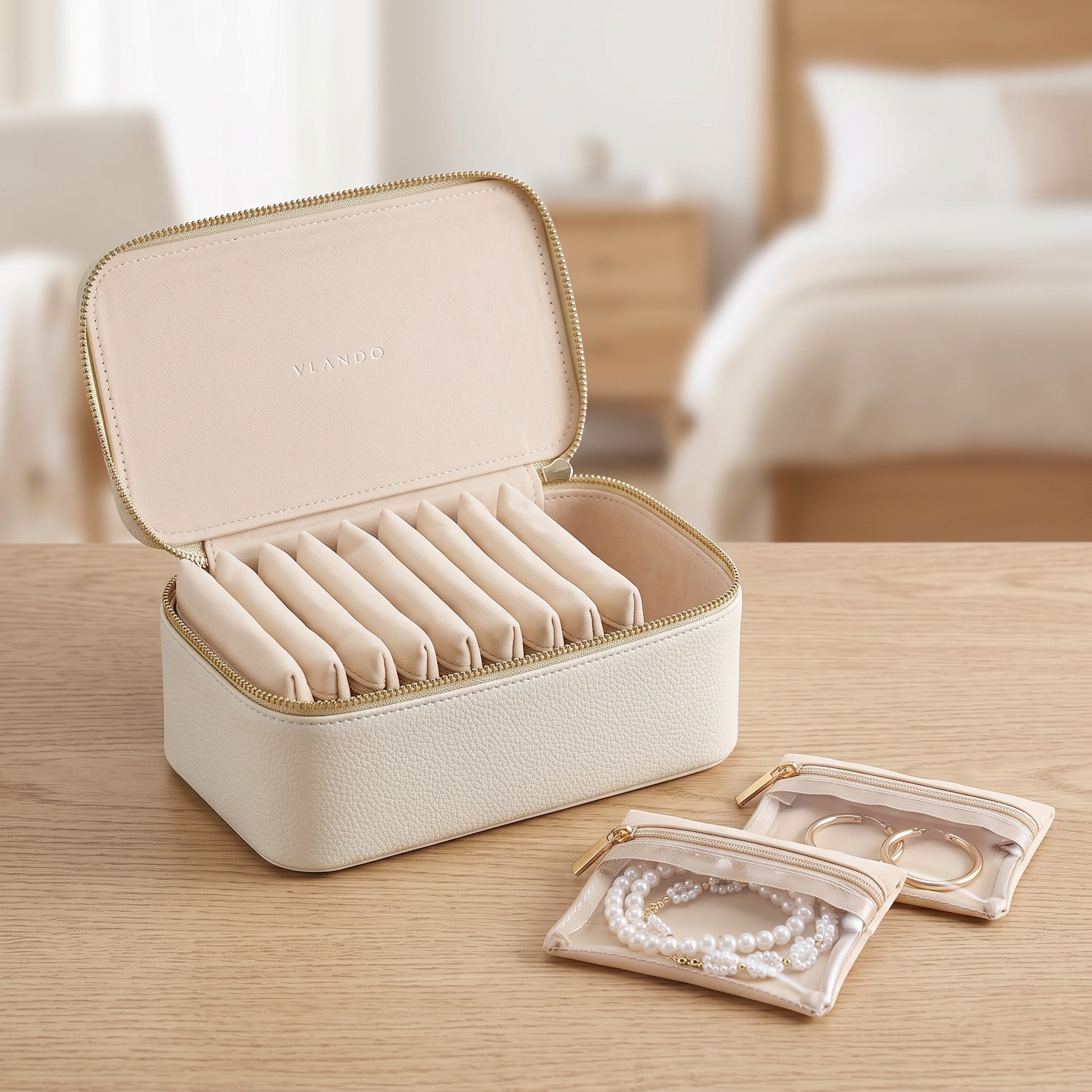 Jewelry Organizer Case with Removable Clear Pouches, photo 1 of 11