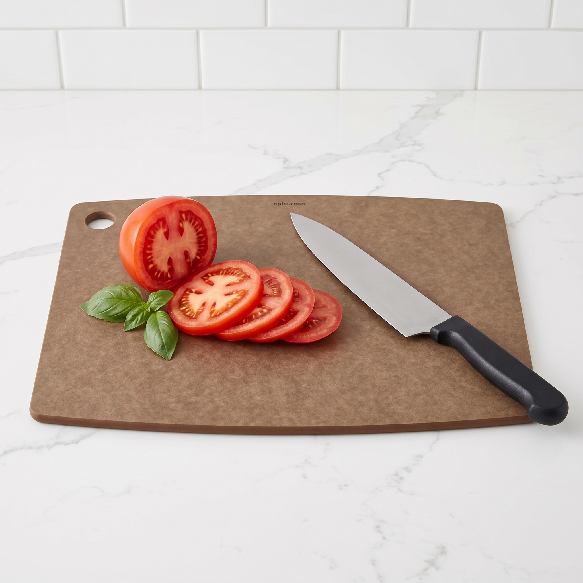 Cutting Board with Hanging Hole and Slim Profile — Nutmeg, 11.5 x 9 in, photo 11 of 15