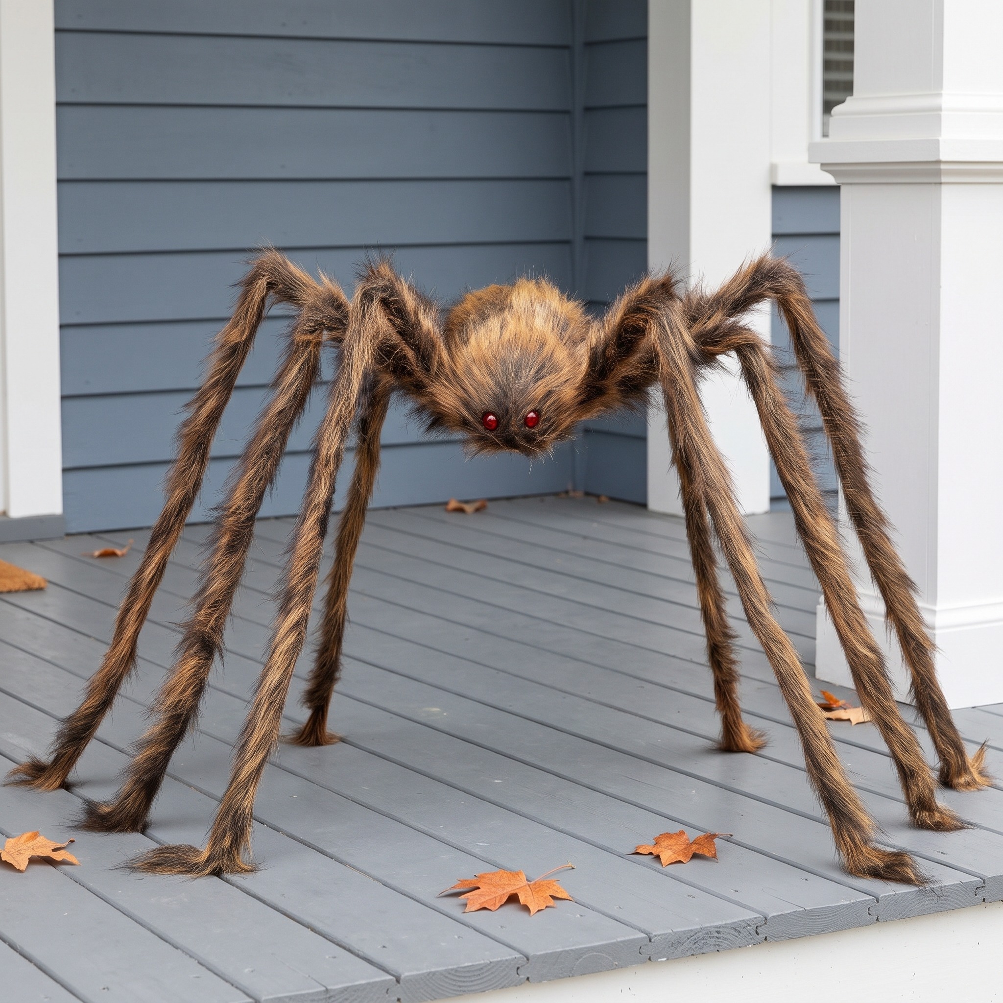 Hairy Halloween Spider with Bendable Legs — Brown, photo 6 of 8