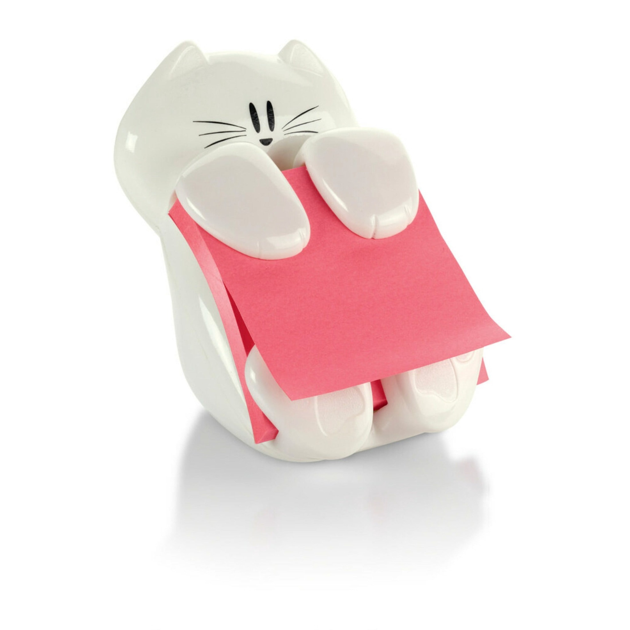 Cat-Shaped Note Dispenser with 45 Sheets, White, photo 3 of 5
