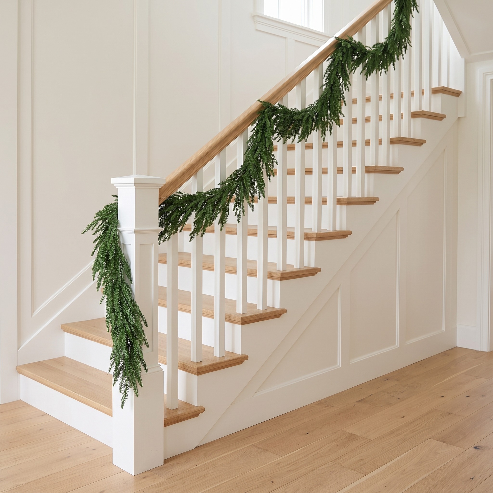 6 ft Norfolk Pine Garlands, Set of 2, Green, photo 1 of 5