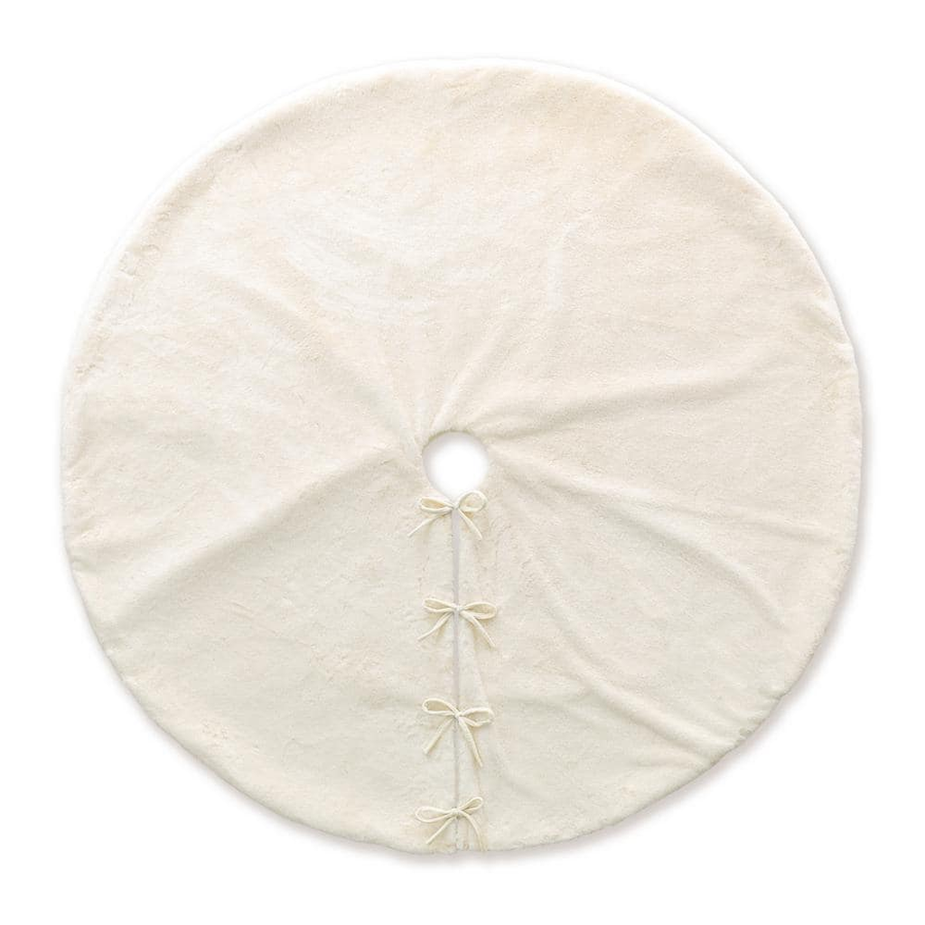 Christmas Tree Skirt with Reversible Faux Fur — White, 60 in, photo 8 of 10