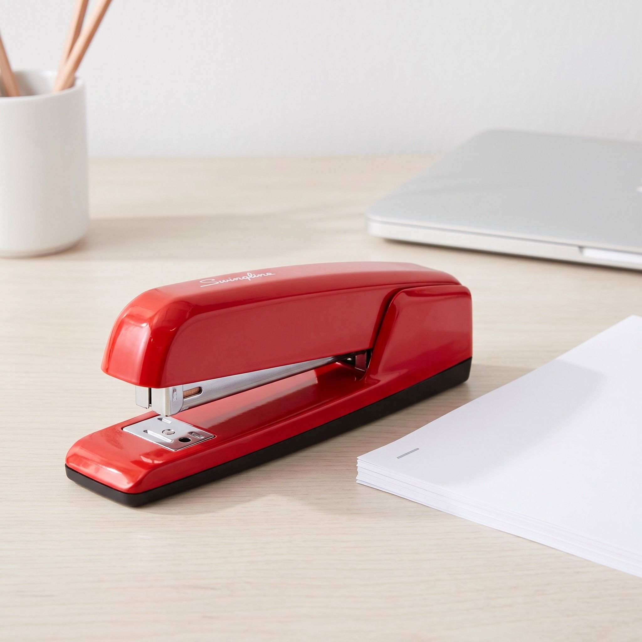 30-Sheet Desktop Stapler with Metal Base, Rio Red, photo 1 of 5