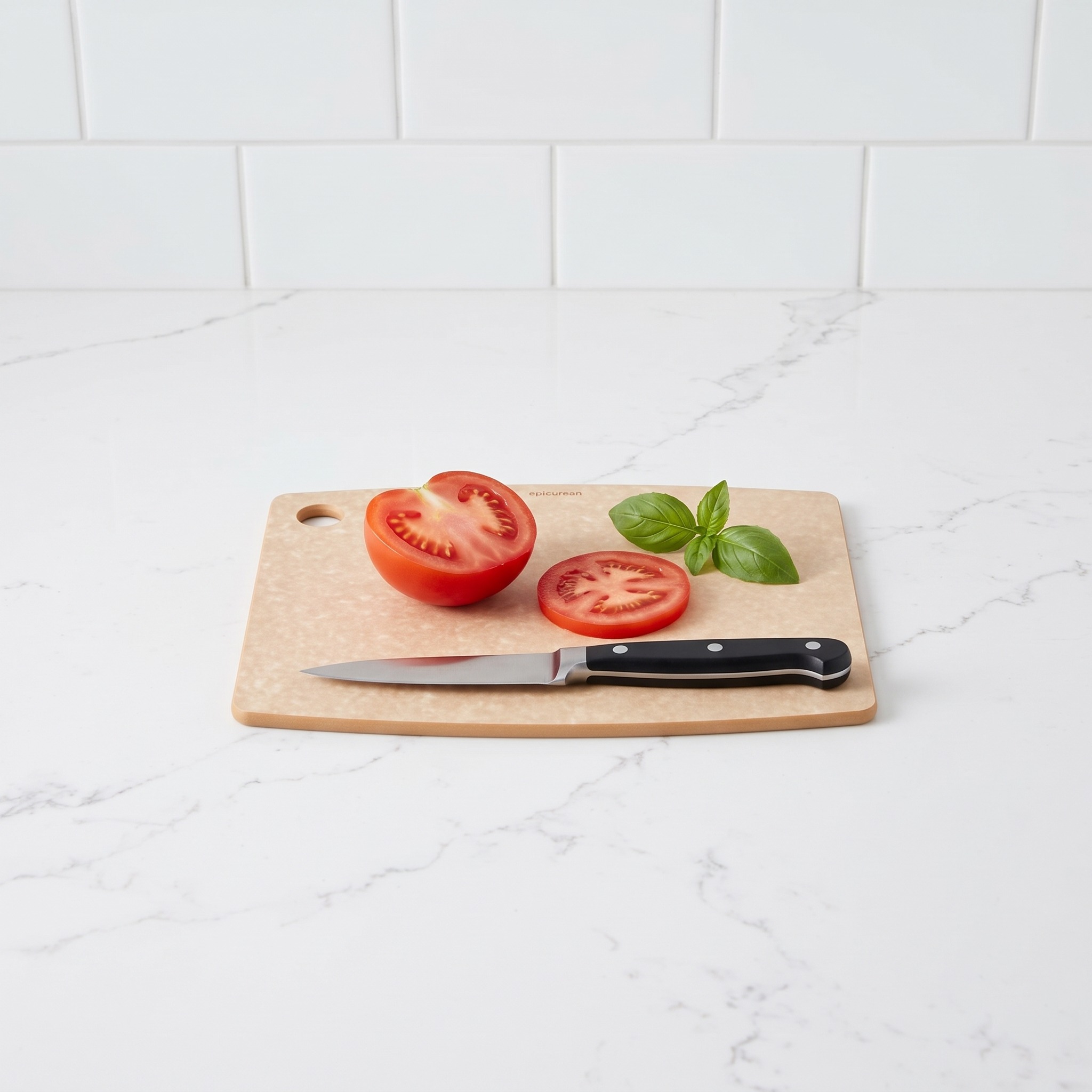 Cutting Board with Hanging Hole and Slim Profile — Natural, 8 x 6 in, photo 6 of 15