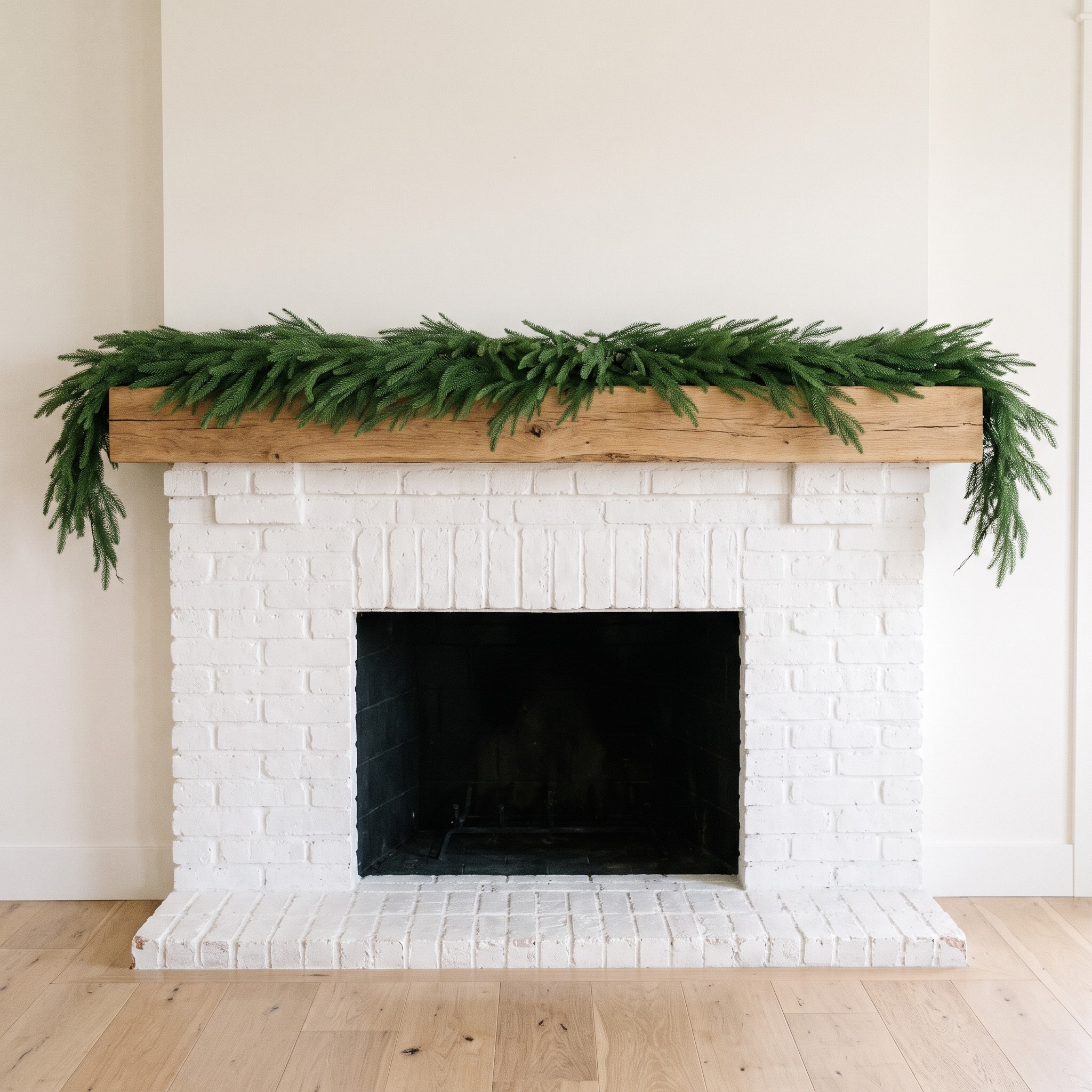 6 ft Norfolk Pine Garlands, Set of 2, Green, photo 4 of 5