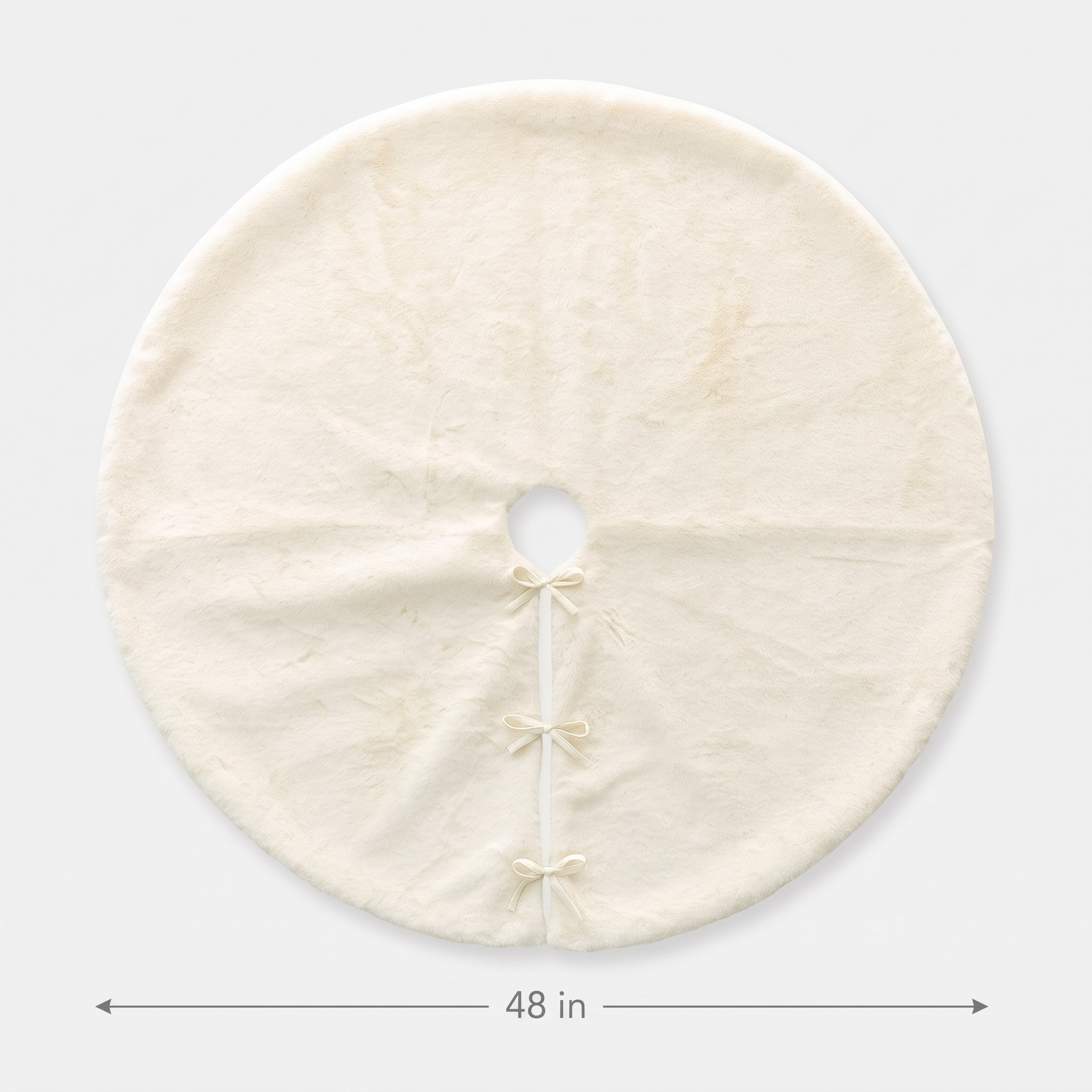 Christmas Tree Skirt with Reversible Faux Fur, photo 2 of 10