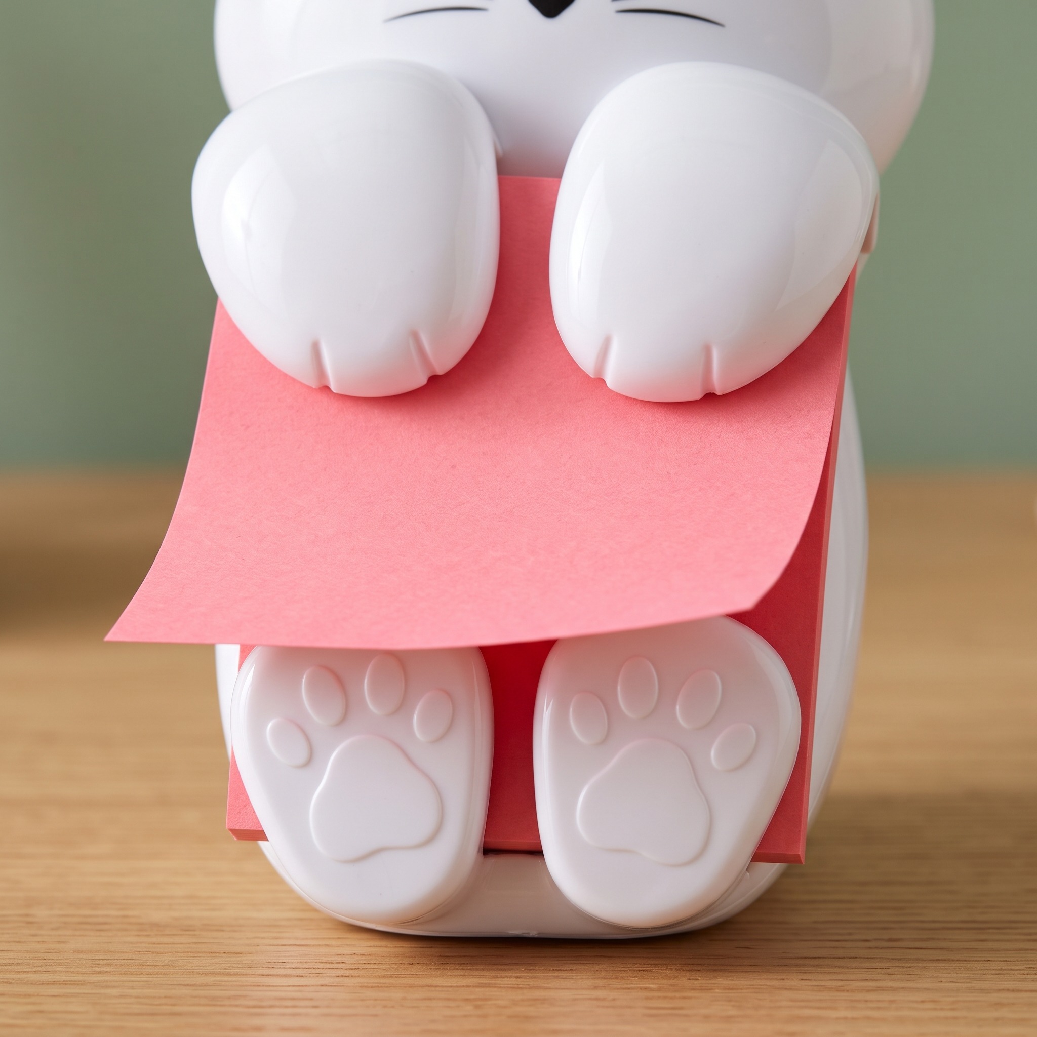 Cat-Shaped Note Dispenser with 45 Sheets, White, photo 5 of 5
