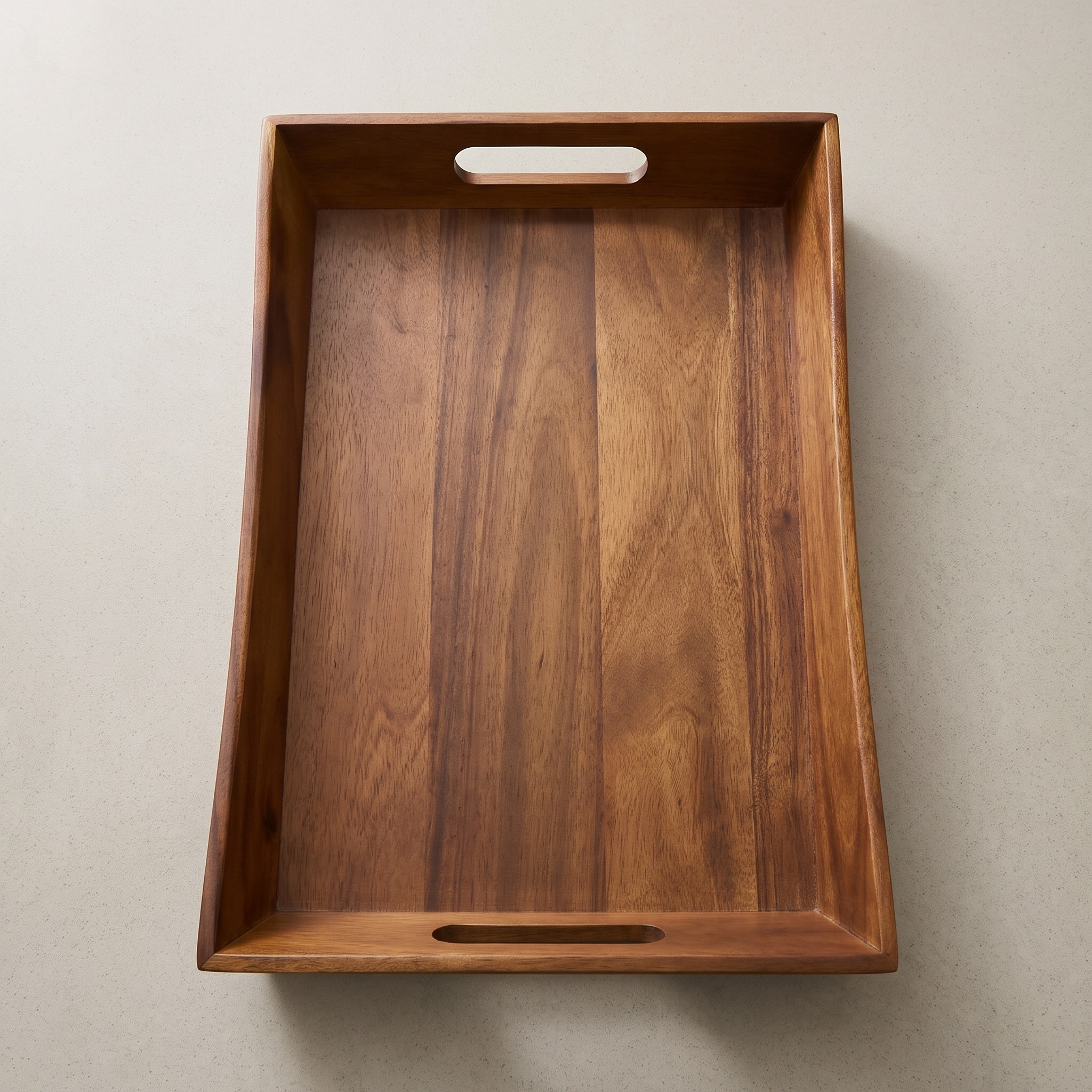 Serving Tray with Curved Sides and Cutout Handles, photo 2 of 5