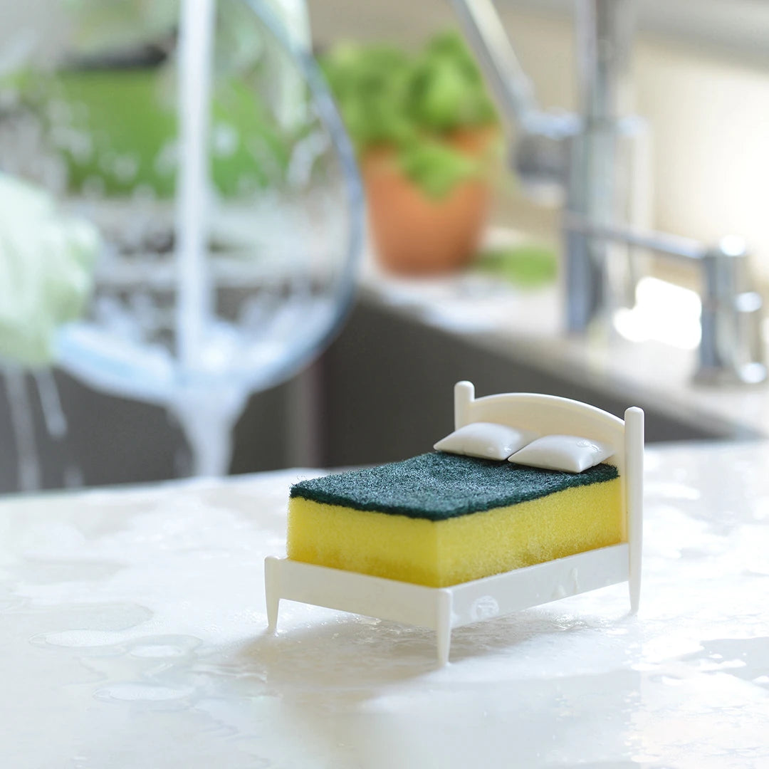 Sponge Holder with Miniature Bed Shape, White, photo 4 of 5