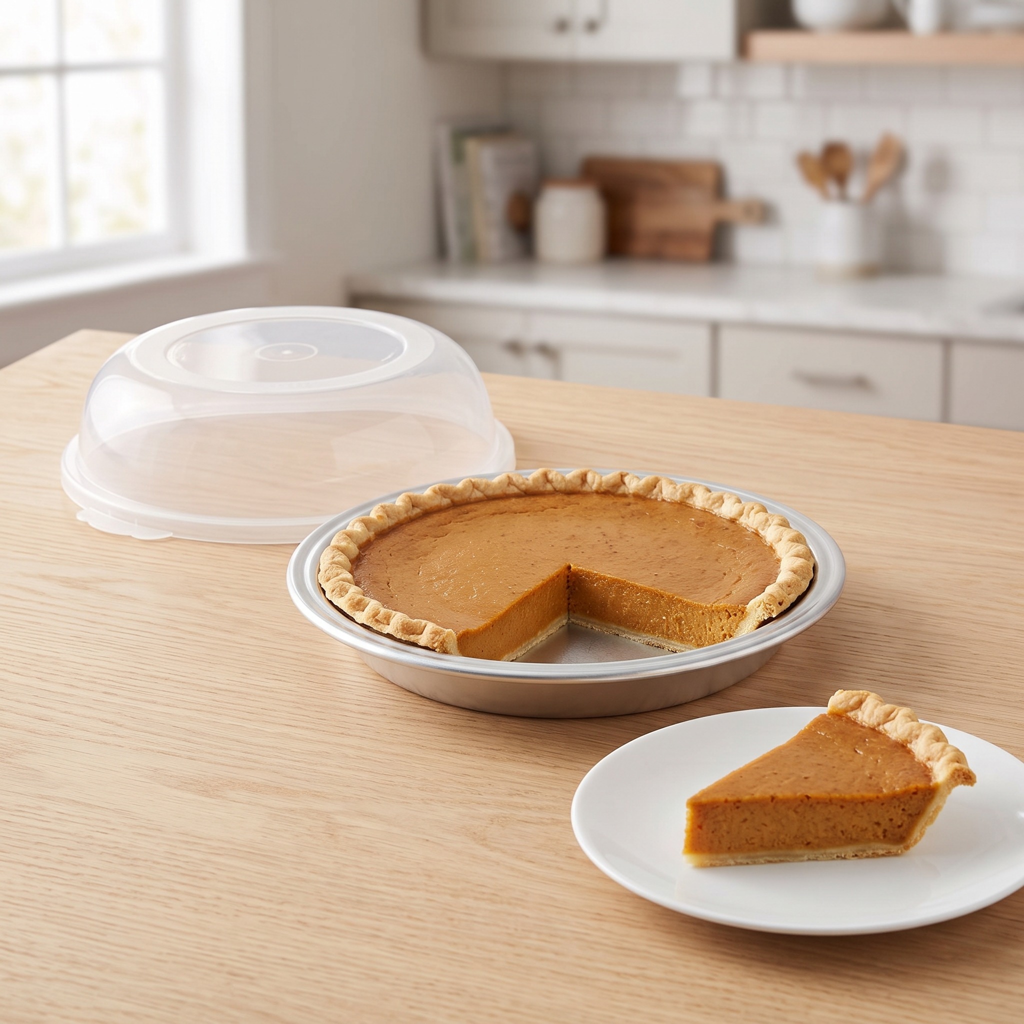 10 in Pie Pan with High Dome Storage Lid, Aluminum, photo 3 of 5