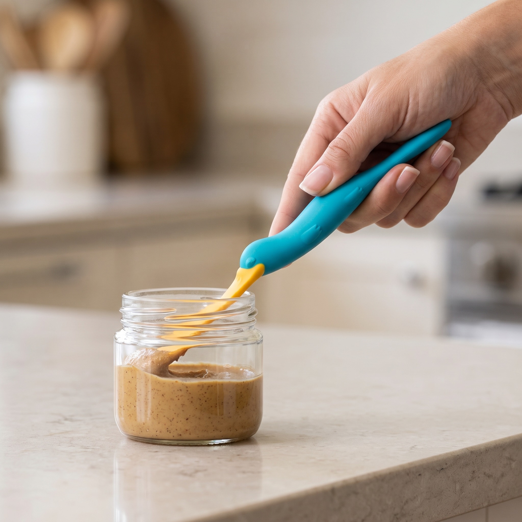 Jar Scraper Spatula with Platypus Shape, photo 1 of 5