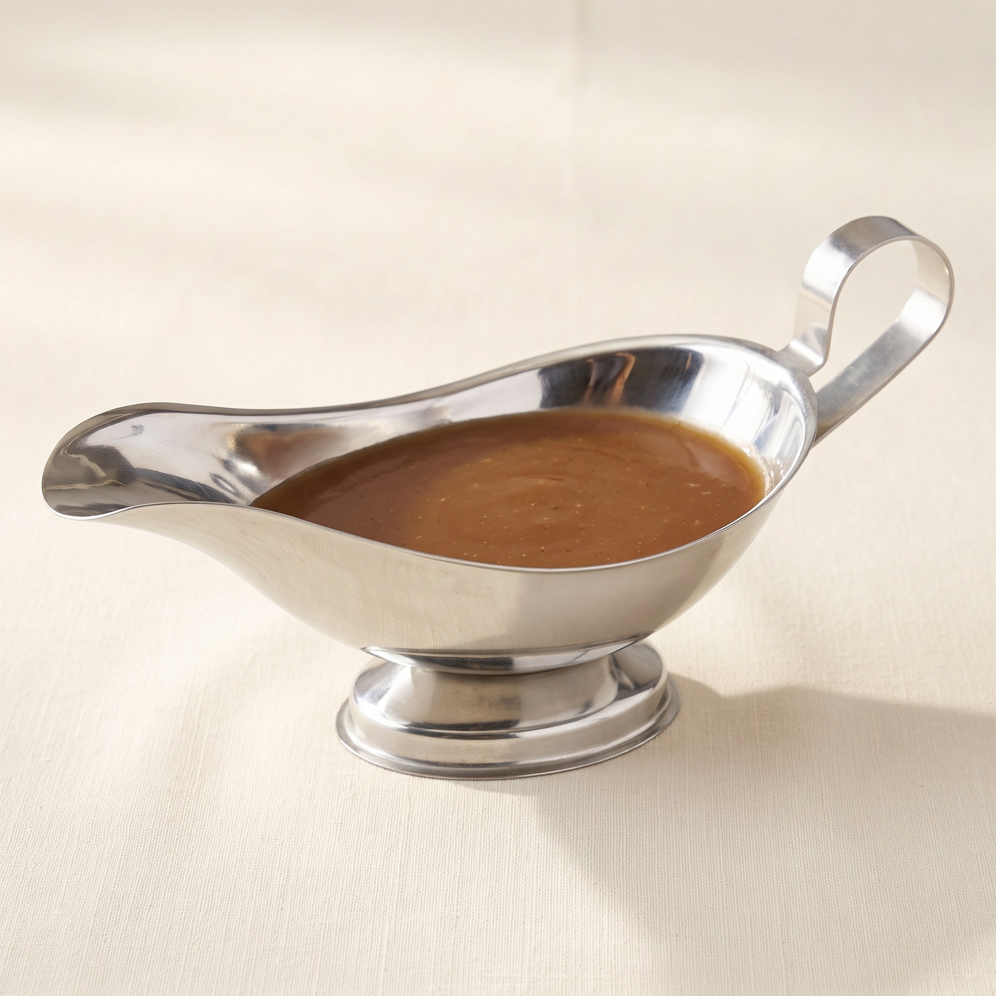 8 oz Gravy Boat with Pedestal Base and Handle, photo 4 of 5
