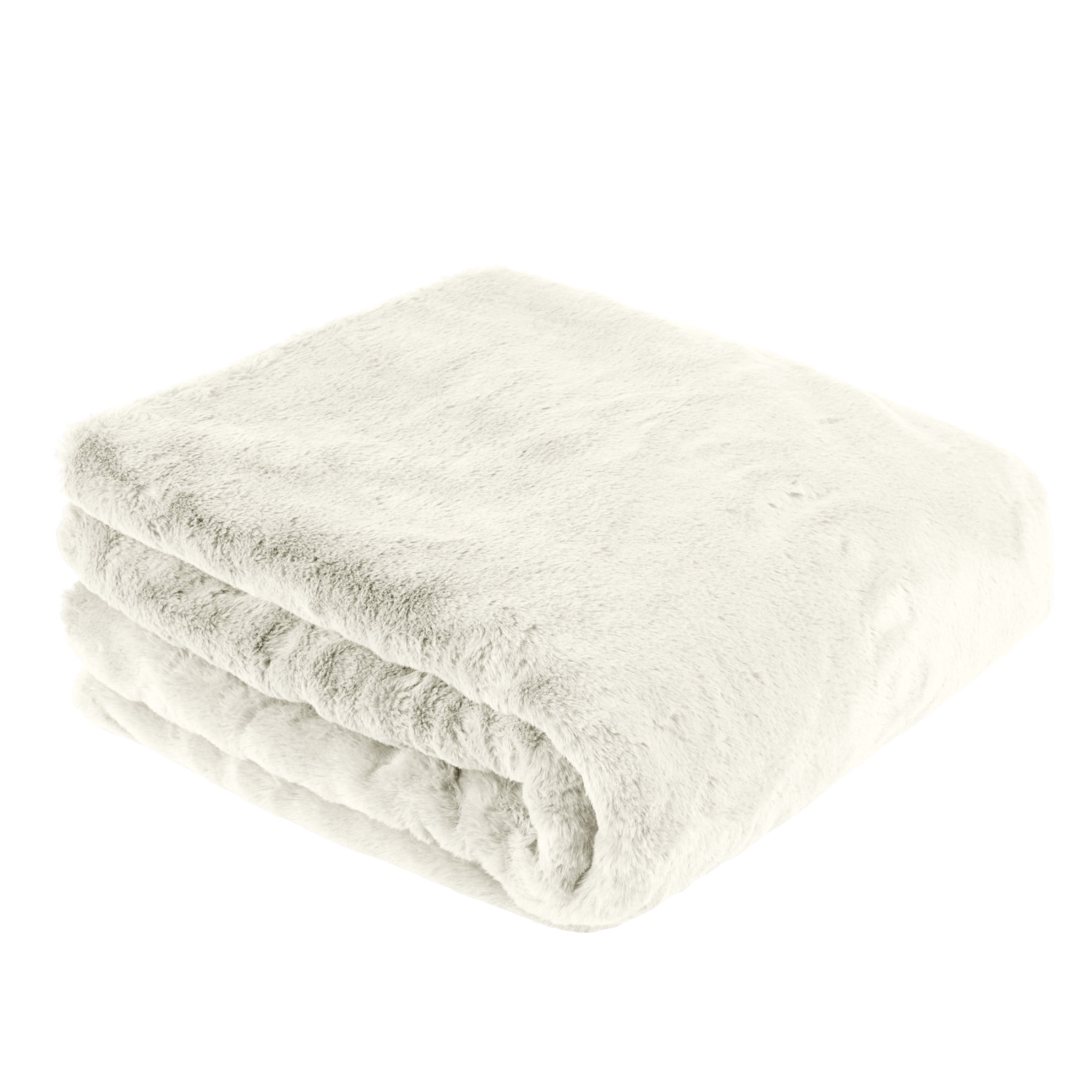 Faux Fur Throw Blanket with Smooth Reverse, photo 4 of 7