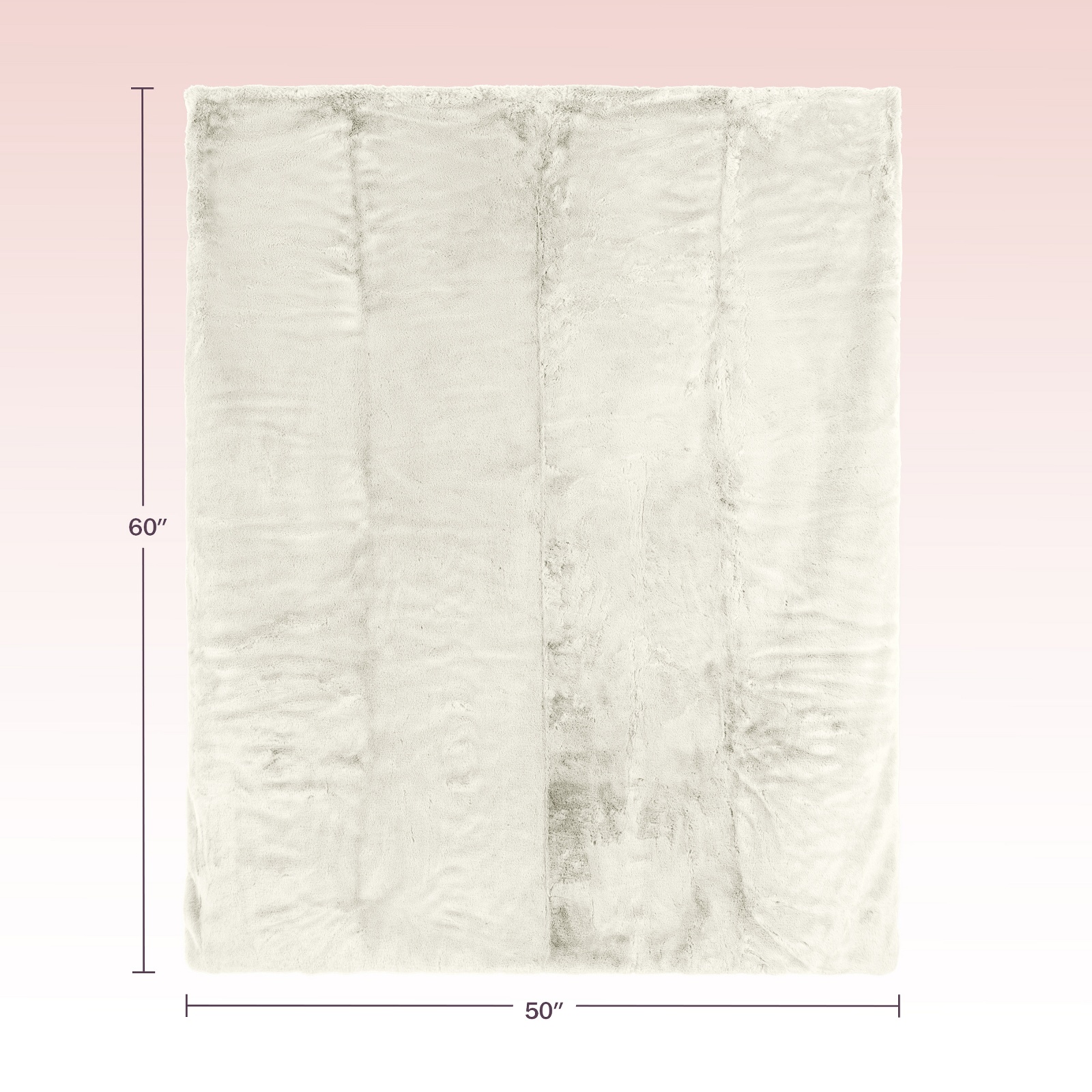 Faux Fur Throw Blanket with Smooth Reverse, photo 2 of 7