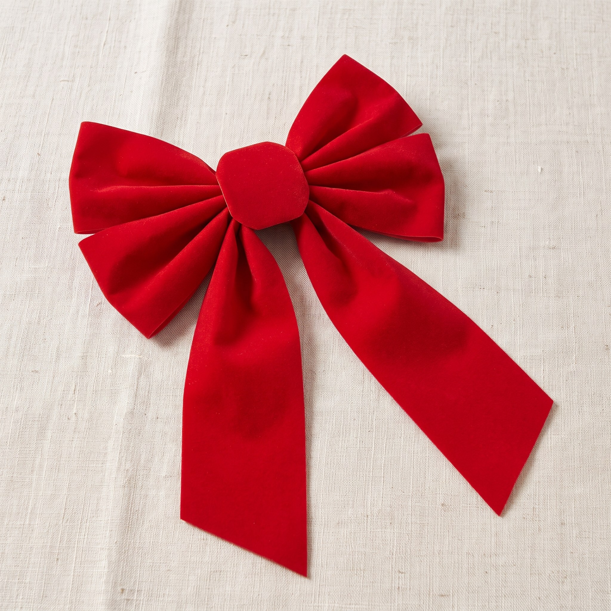 Christmas Bows with Velvet Loops and Long Tails, photo 3 of 13