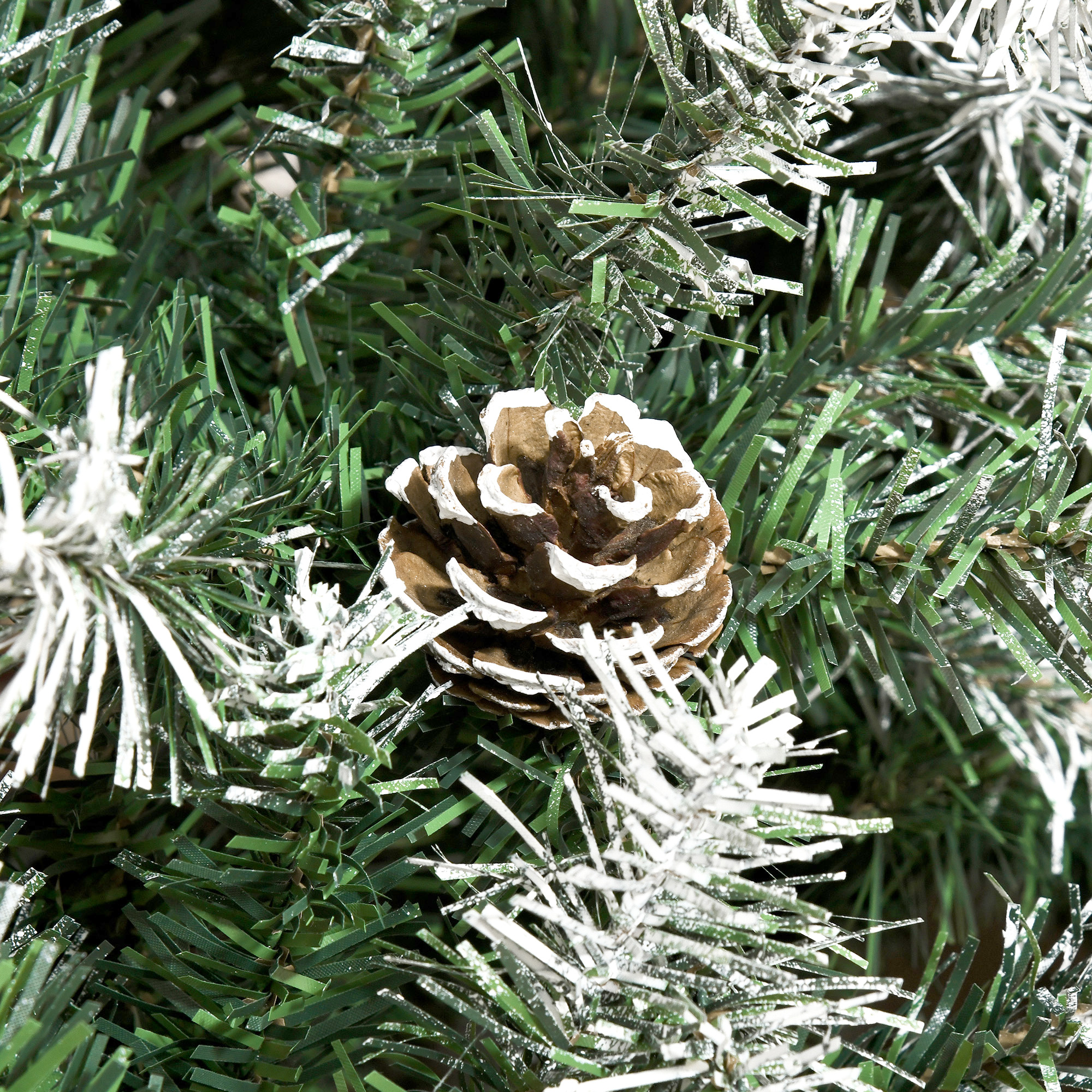 6 ft Christmas Tree with Snow-Dusted Tips, Unlit, Green, photo 5 of 5