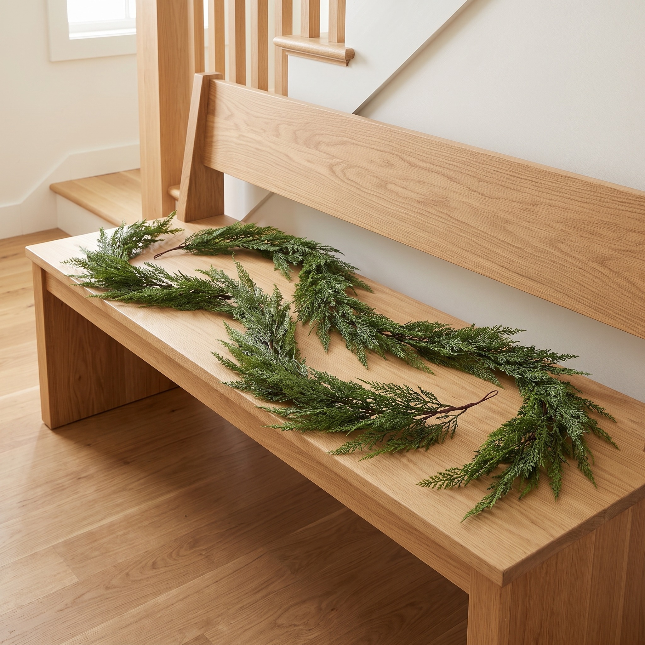 76 in Cedar Garlands, Set of 2, Green, photo 3 of 5