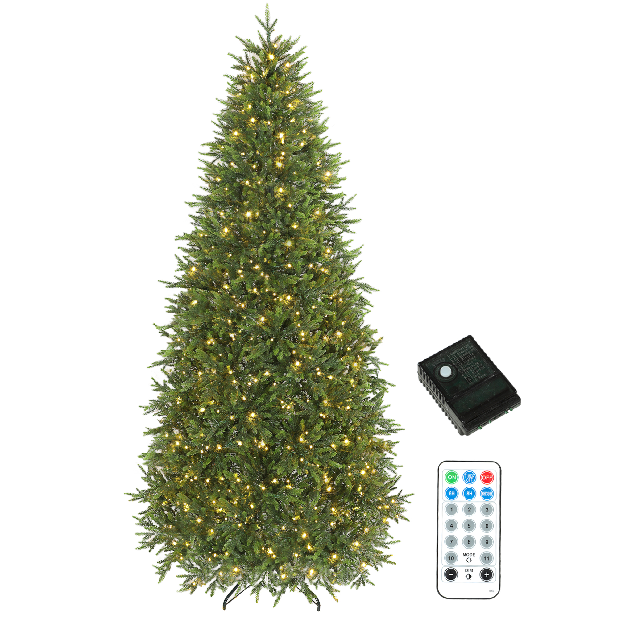 Nordmann Fir Christmas Tree with Dual-Color LEDs, photo 3 of 6