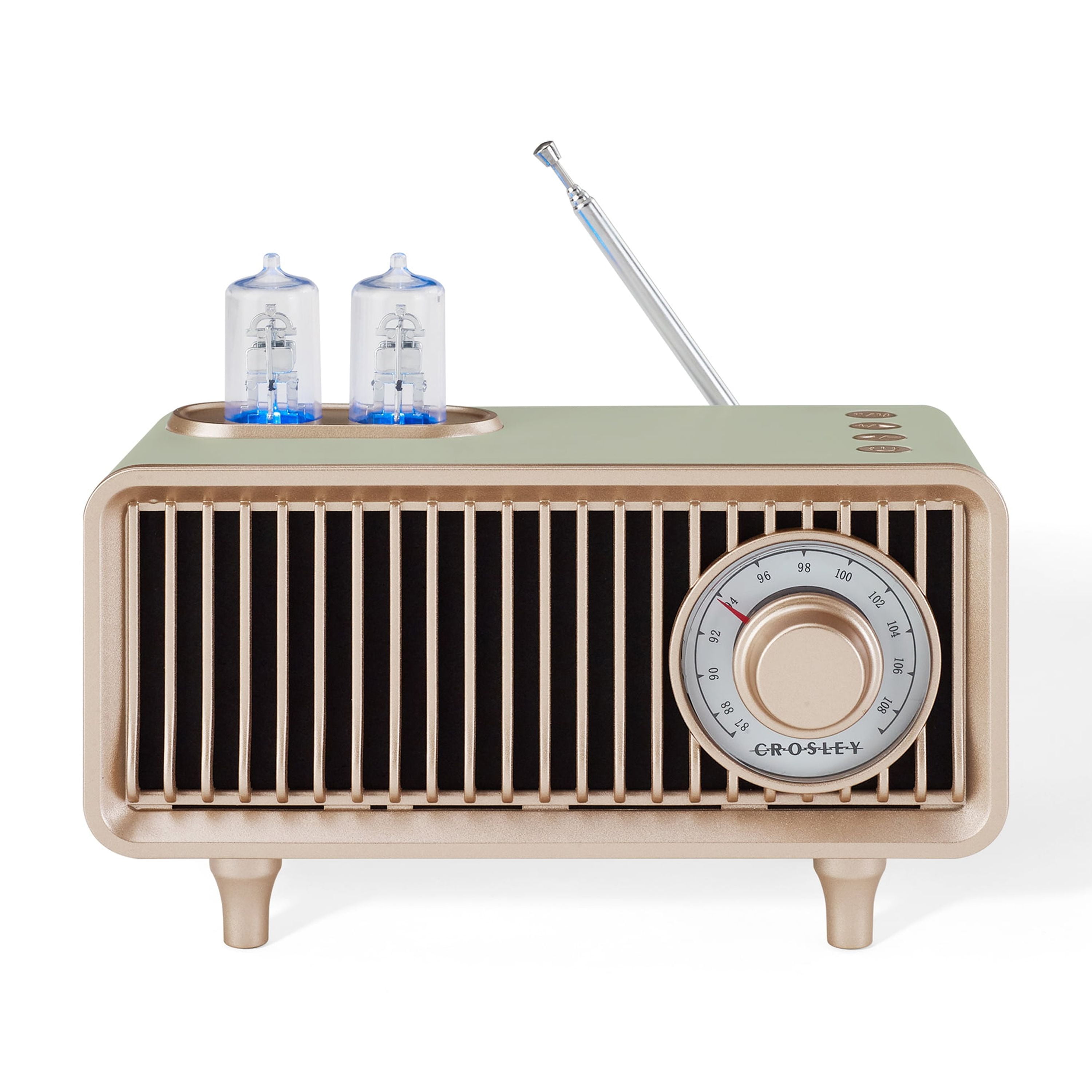 Mini FM Radio with Color-Changing Tube Lights — Mint, photo 7 of 7