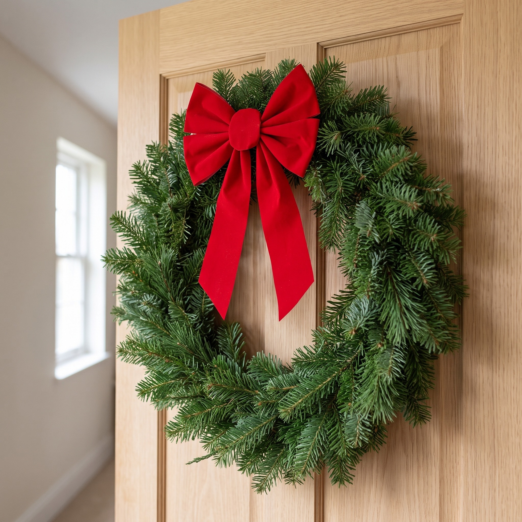 Christmas Bows with Velvet Loops and Long Tails, photo 4 of 13