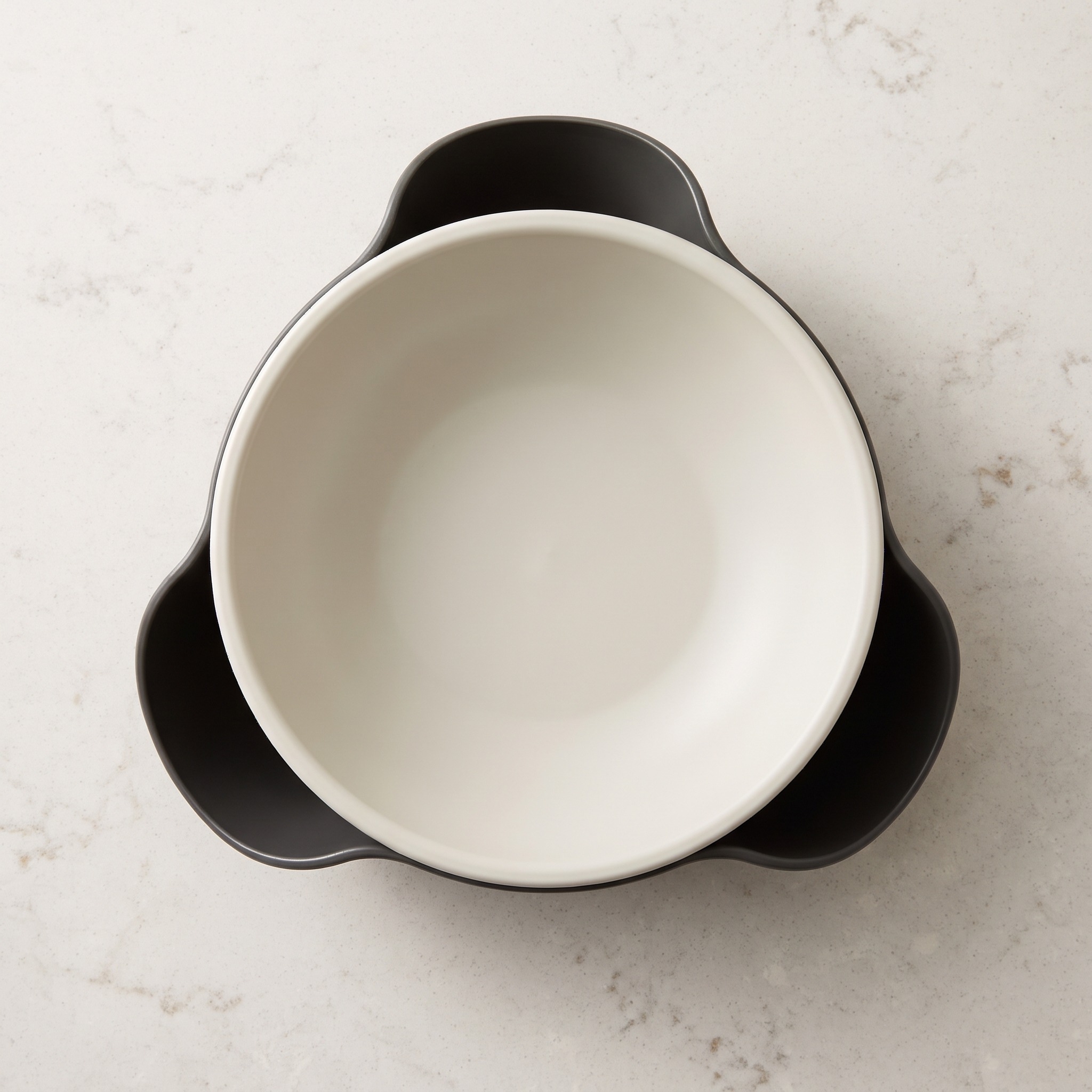 Snack Serving Bowl with Hidden Shell Compartment, Gray, photo 3 of 5
