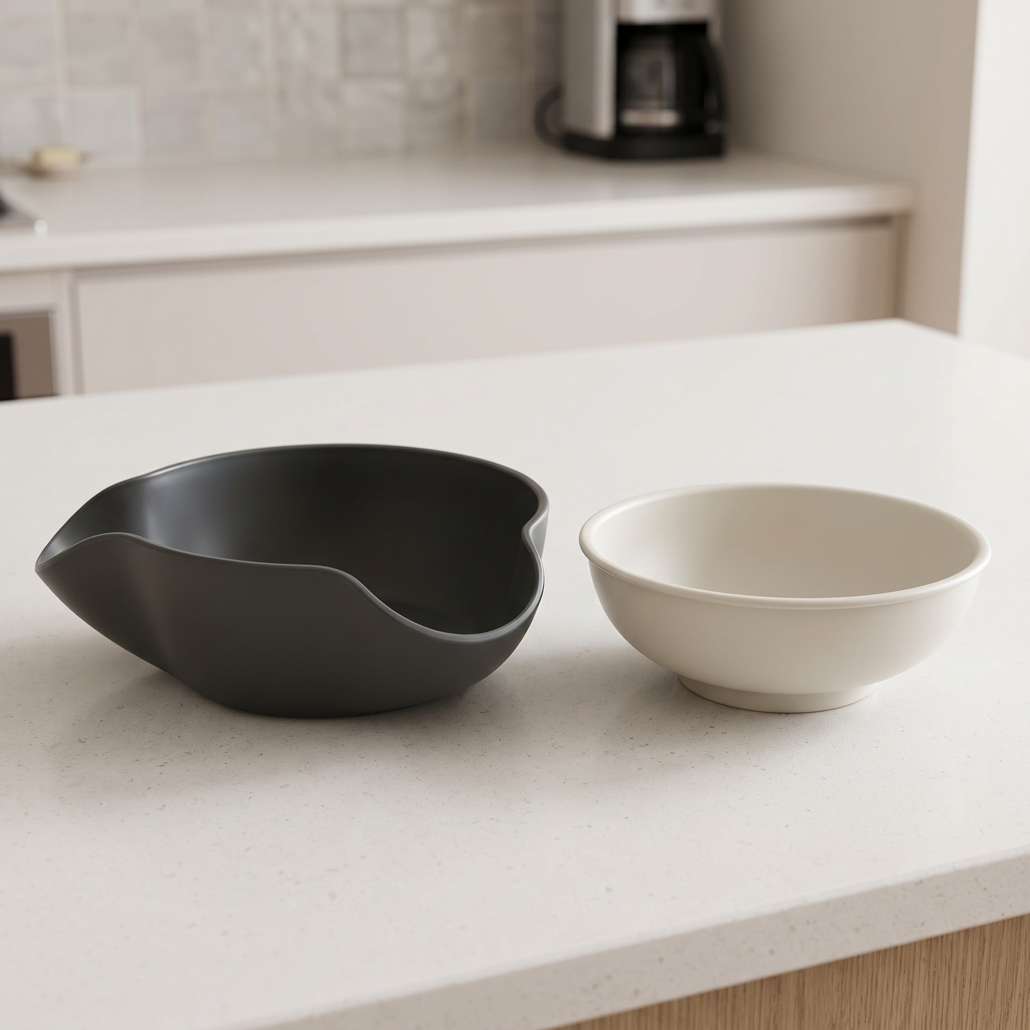 Snack Serving Bowl with Hidden Shell Compartment, Gray, photo 2 of 5