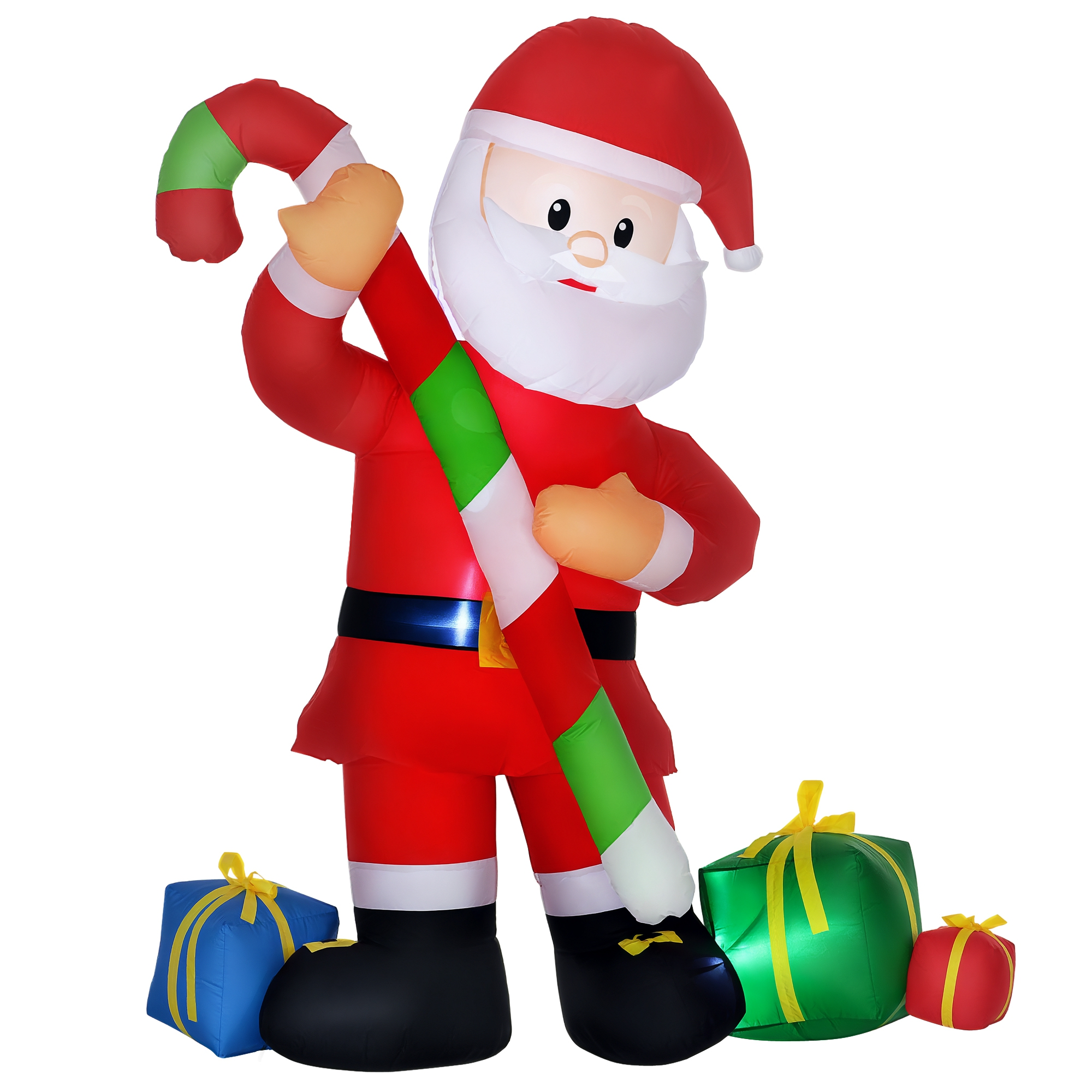 6 ft Santa Inflatable with Candy Cane and Gifts, photo 5 of 5