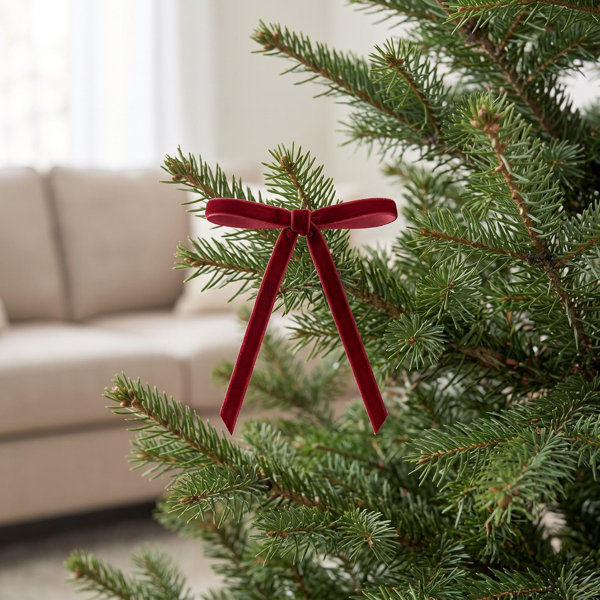 Christmas Bows with Velvet Loops and Long Tails — Set of 24, 5 x 7 in, photo 11 of 13