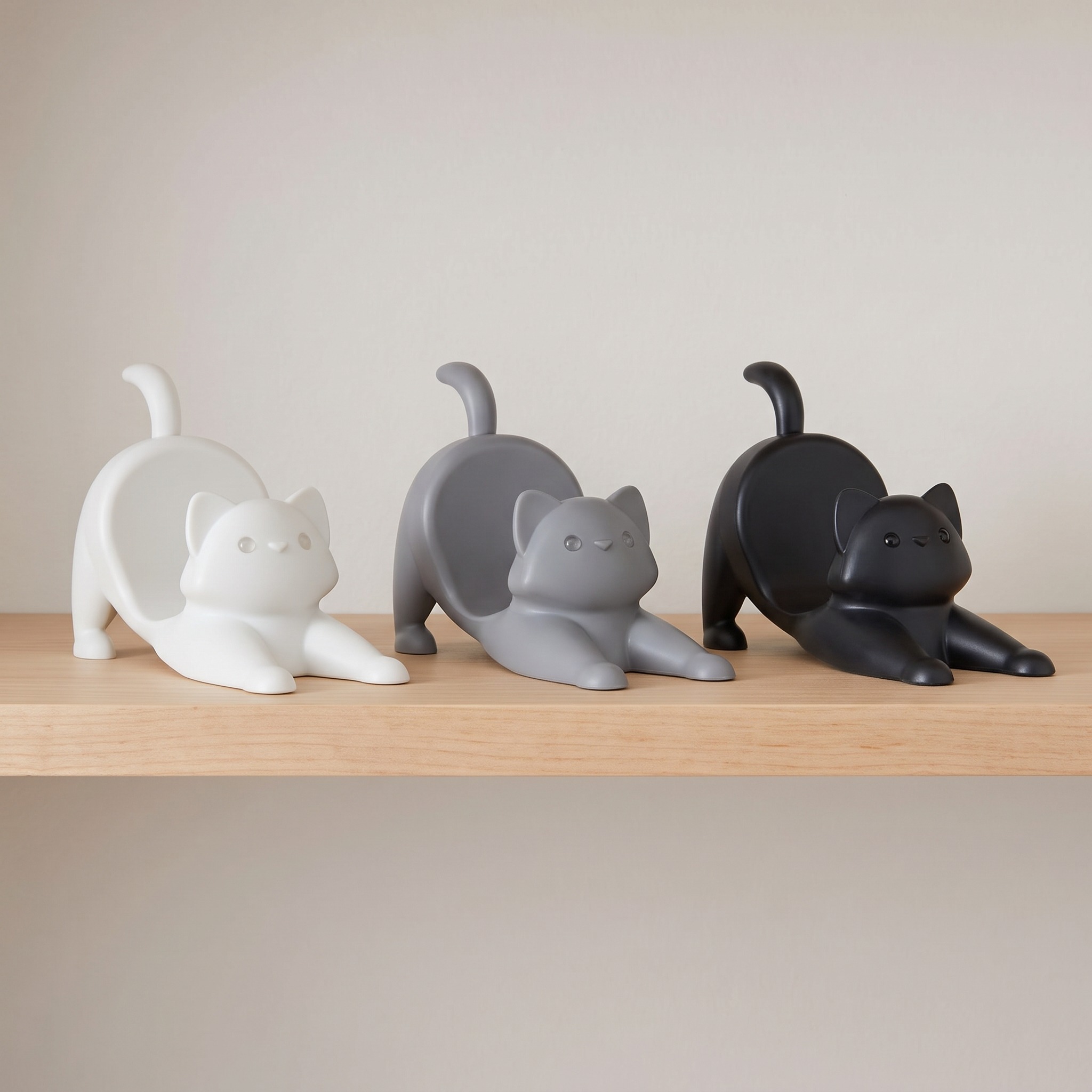 Taco Holders with Stretching Cat Shape, Set of 3, photo 4 of 5