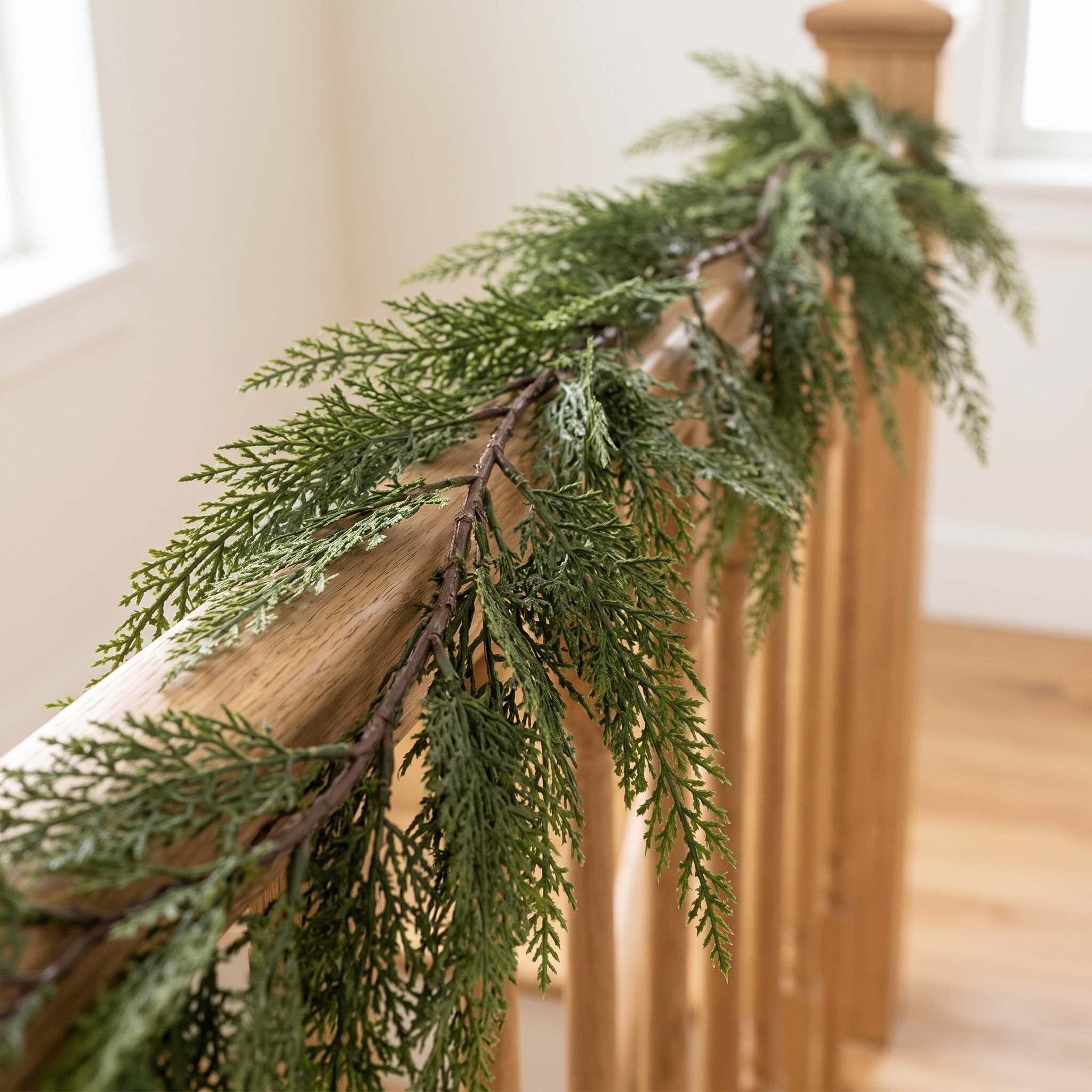 76 in Cedar Garlands, Set of 2, Green, photo 4 of 5