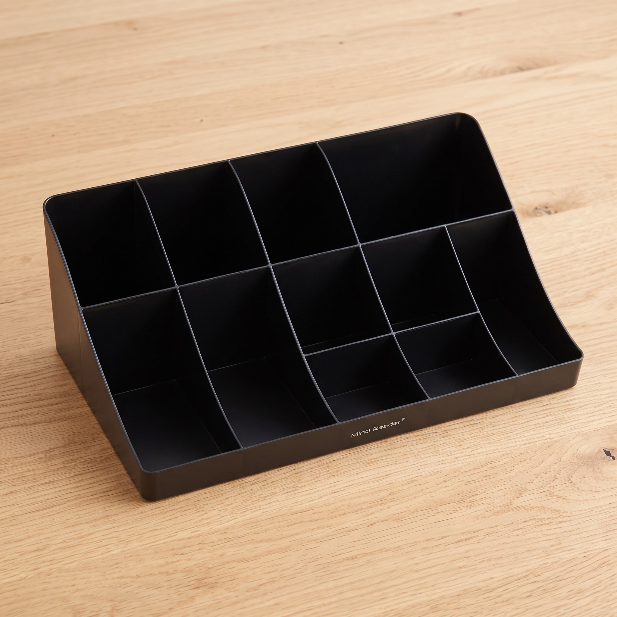 11-Compartment Coffee Caddy, 18 in, Black Plastic, photo 4 of 5