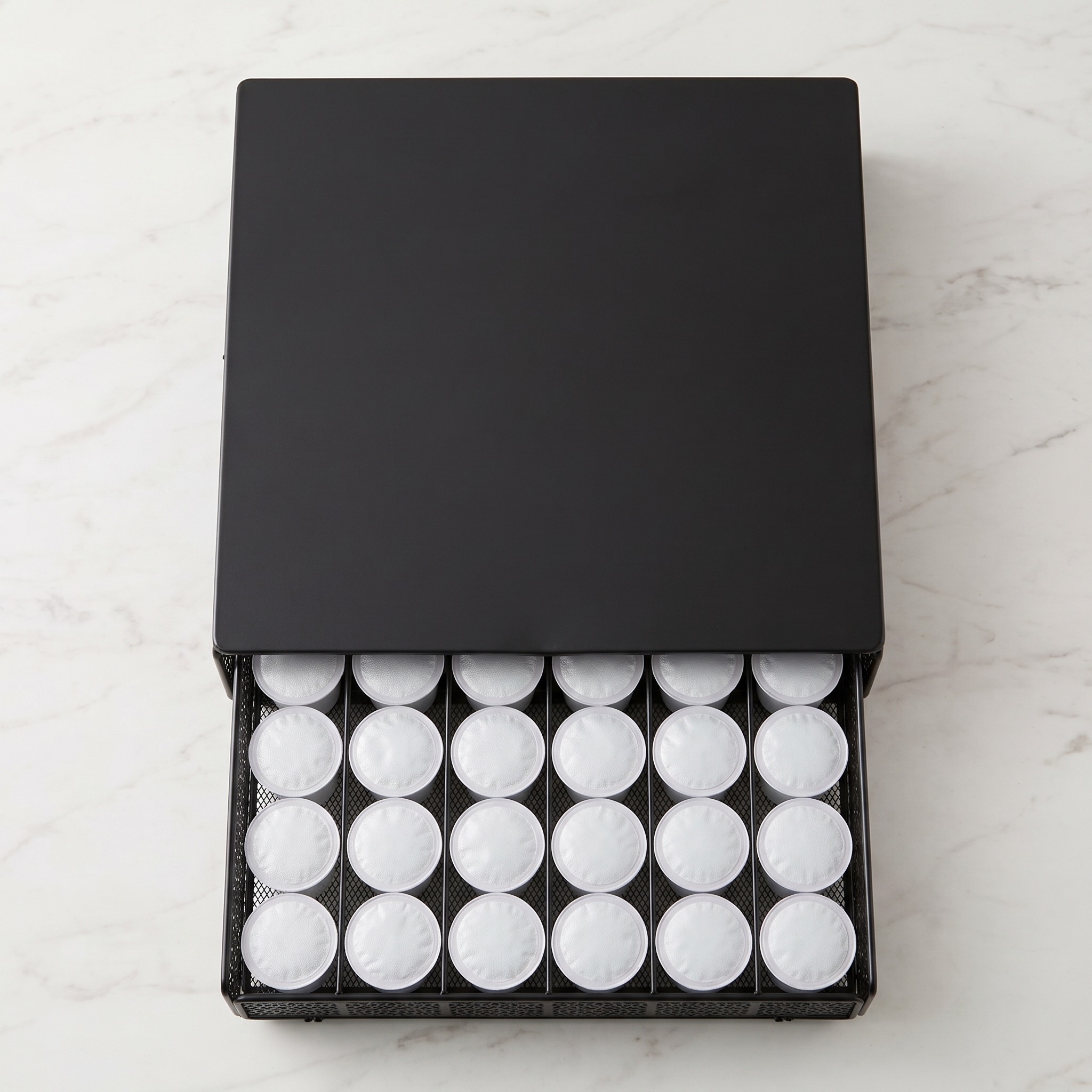 Coffee Pod Drawer for 36 Pods, 13 in, Black Metal, photo 4 of 5